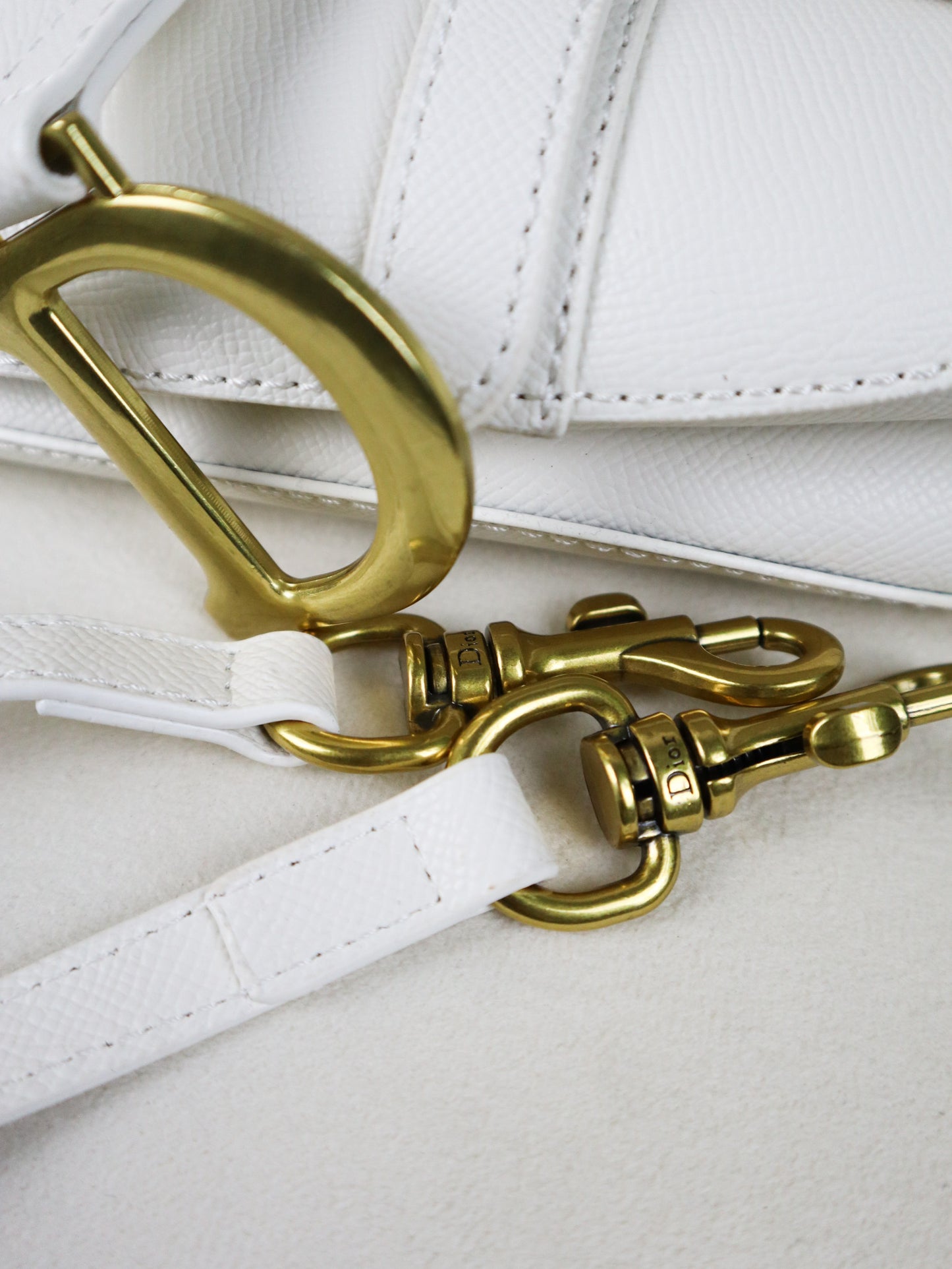 DIOR Borsa a tracolla Saddle bianca