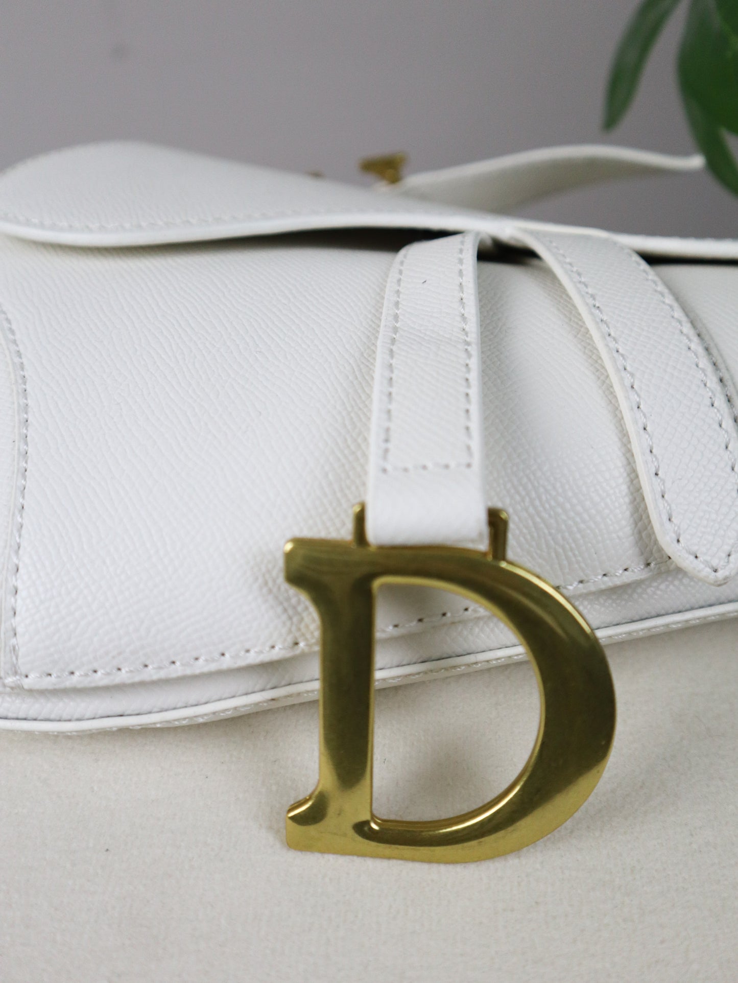 DIOR Borsa a tracolla Saddle bianca