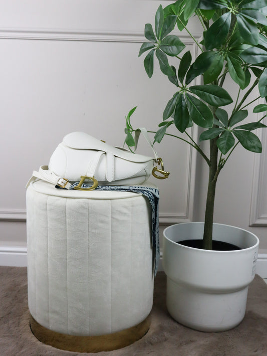DIOR Borsa a tracolla Saddle bianca