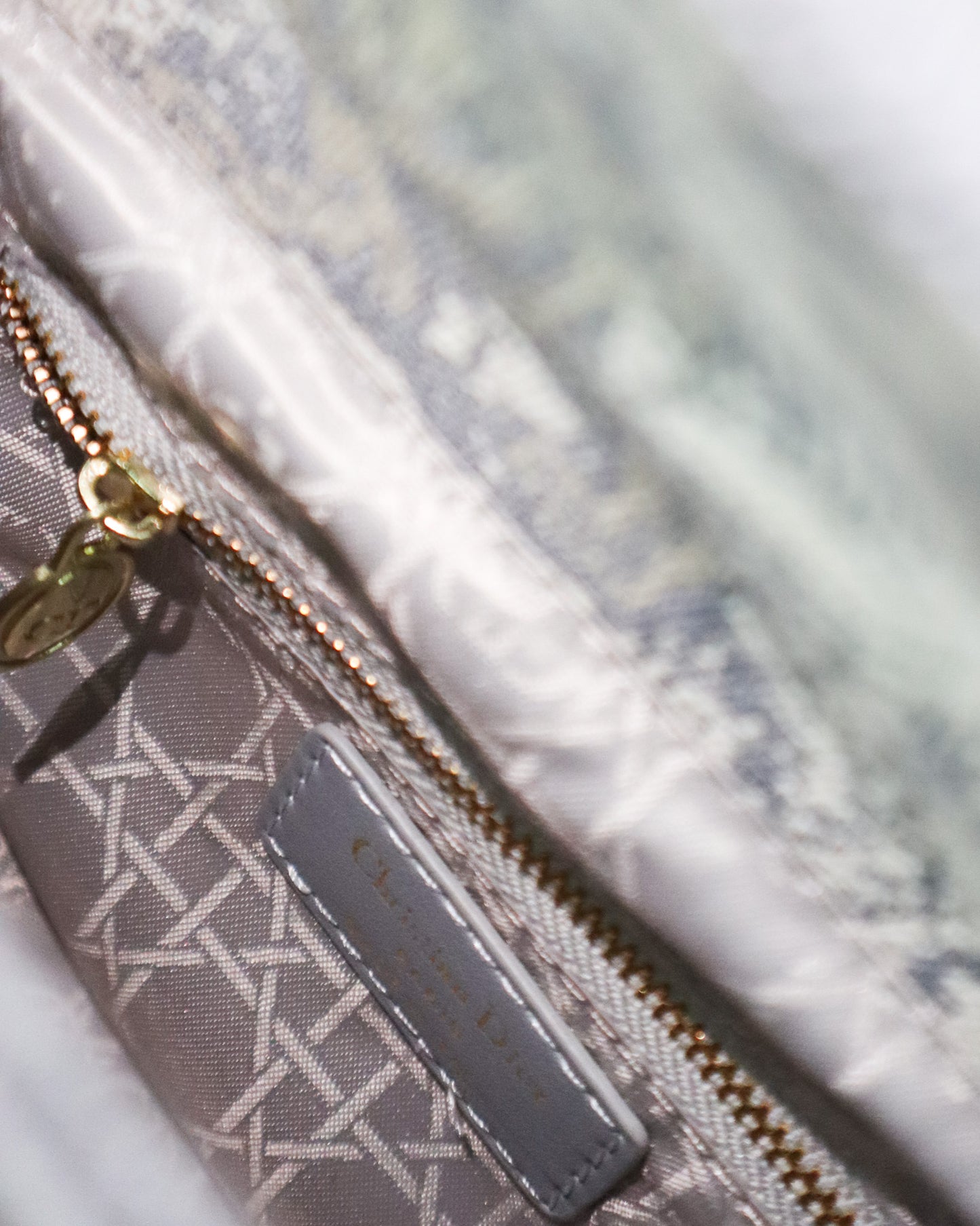 DIOR Borsa media Lady D-Lite Ricamo Plan de Paris celeste