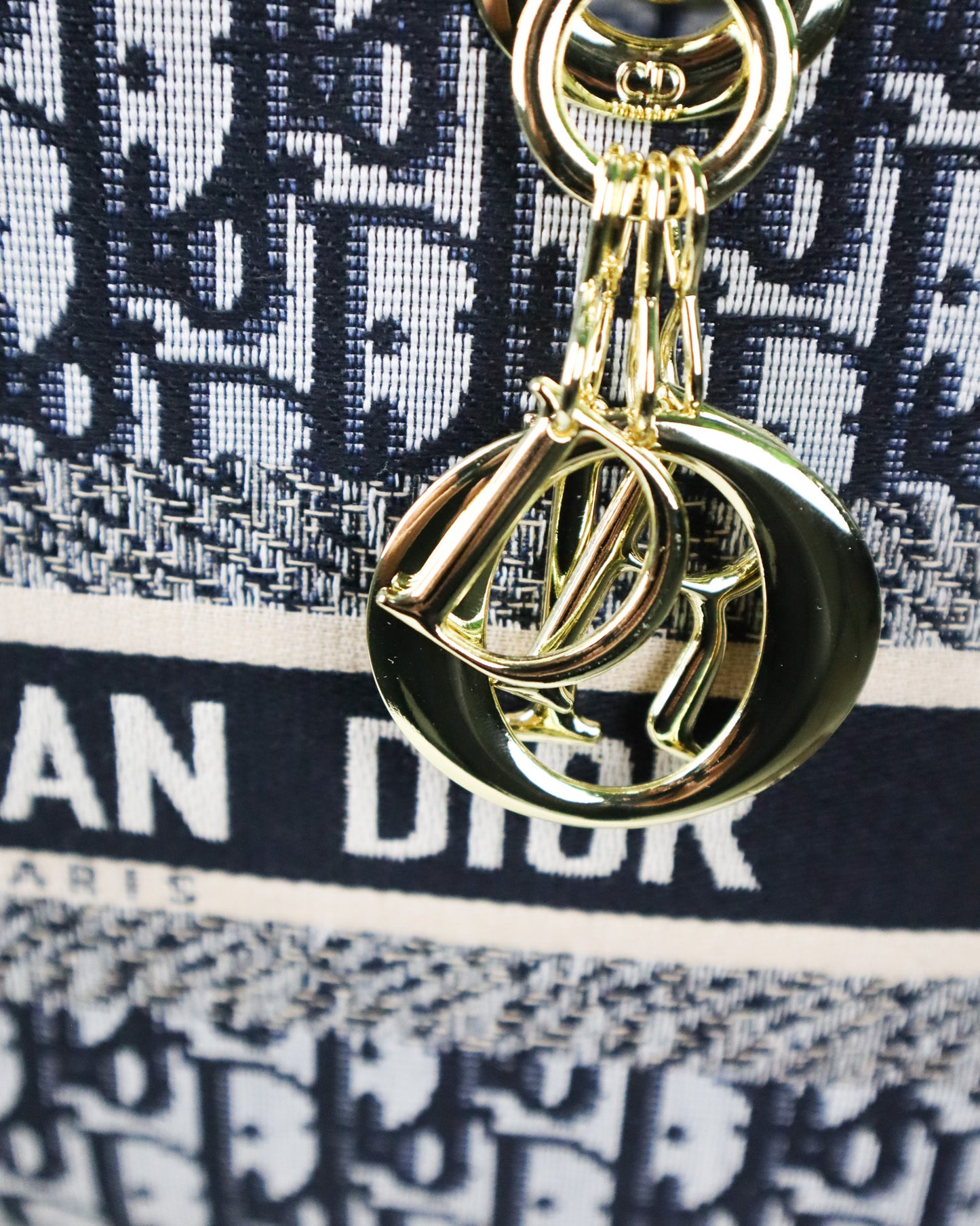 DIOR Borsa media Lady D-Lite Ricamo Plan de Paris nera