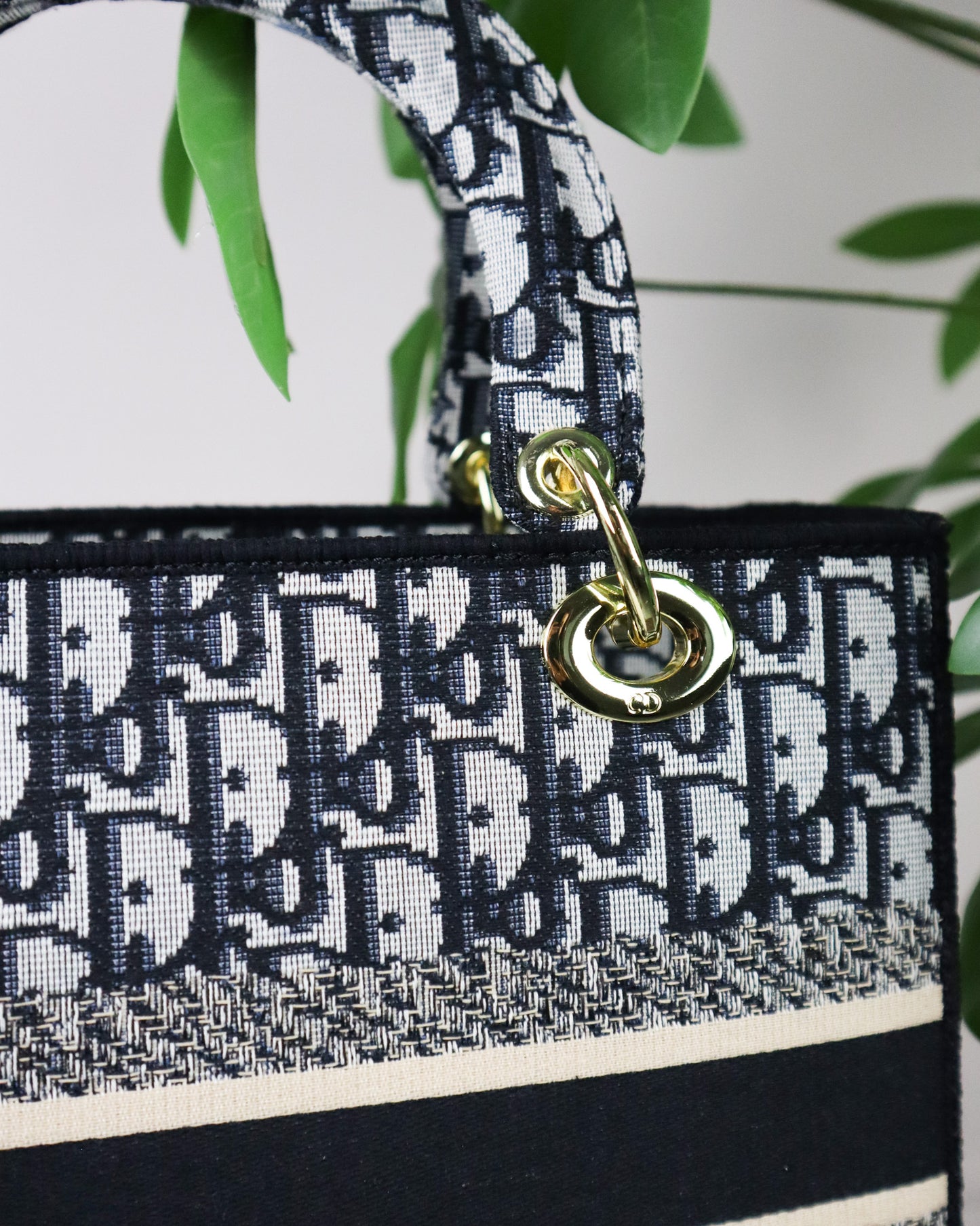 DIOR Borsa media Lady D-Lite Ricamo Plan de Paris nera