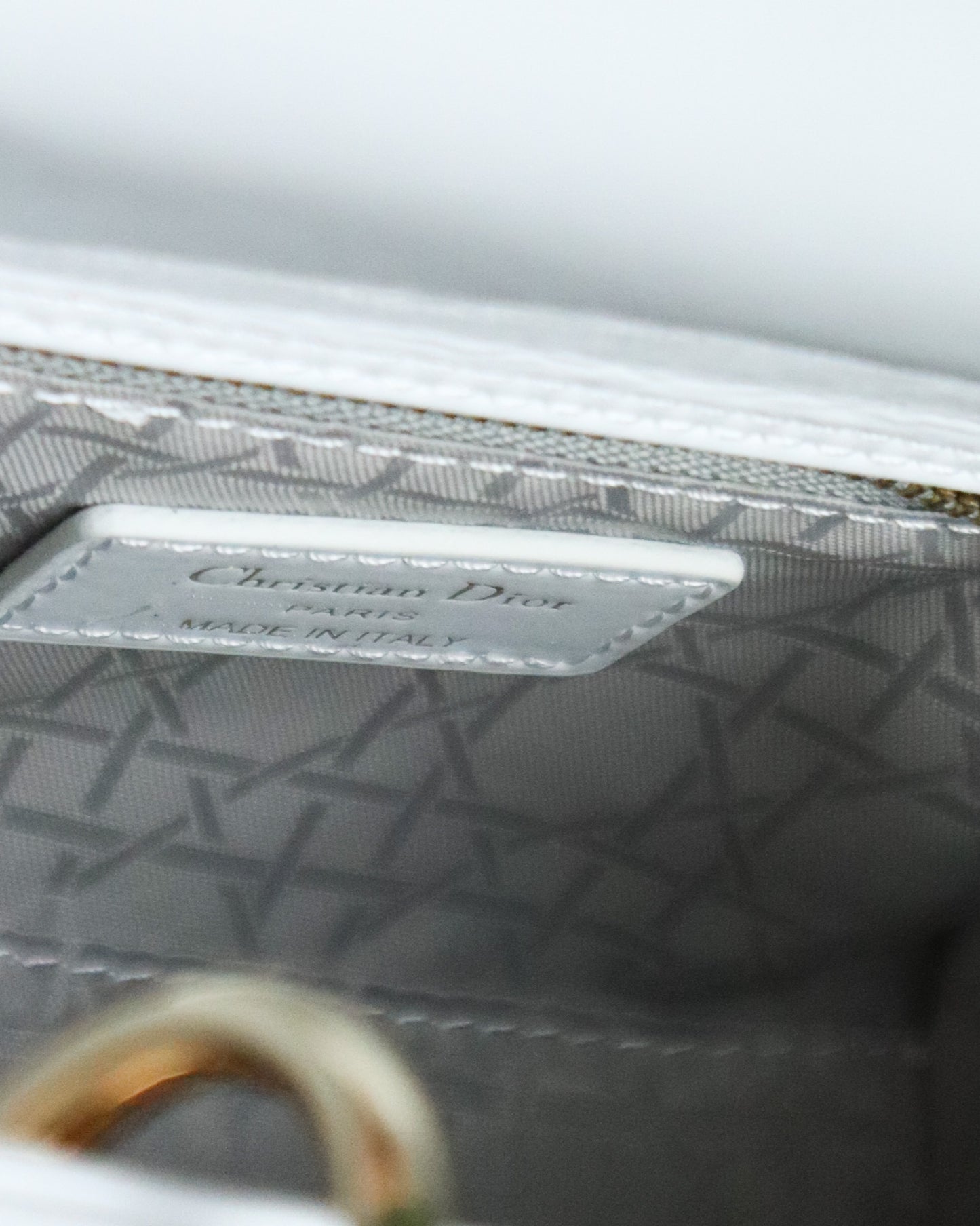 DIOR Borsa mini Lady bianca