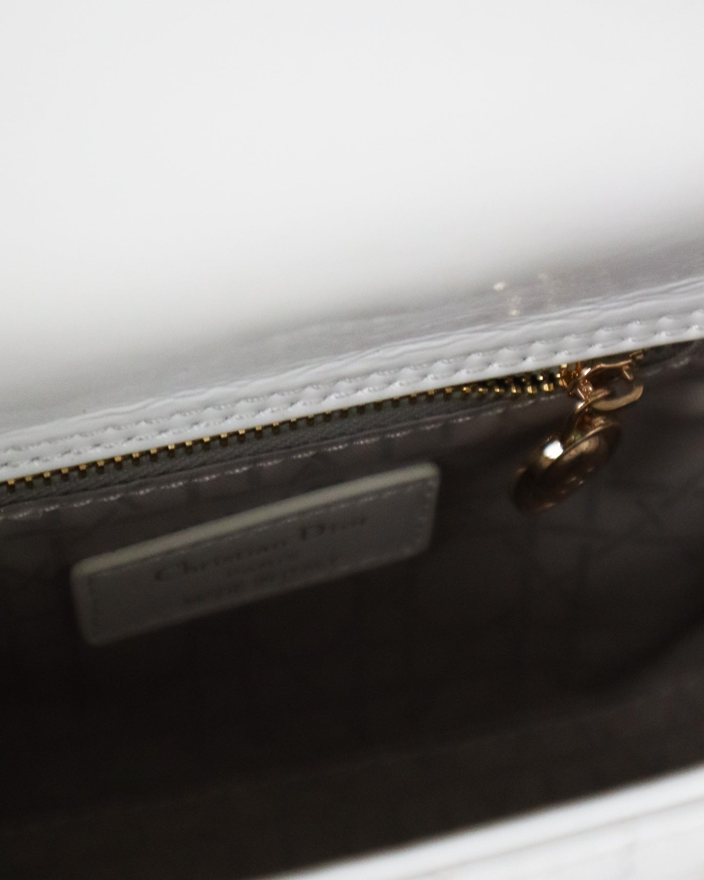 DIOR Borsa mini Lady bianca