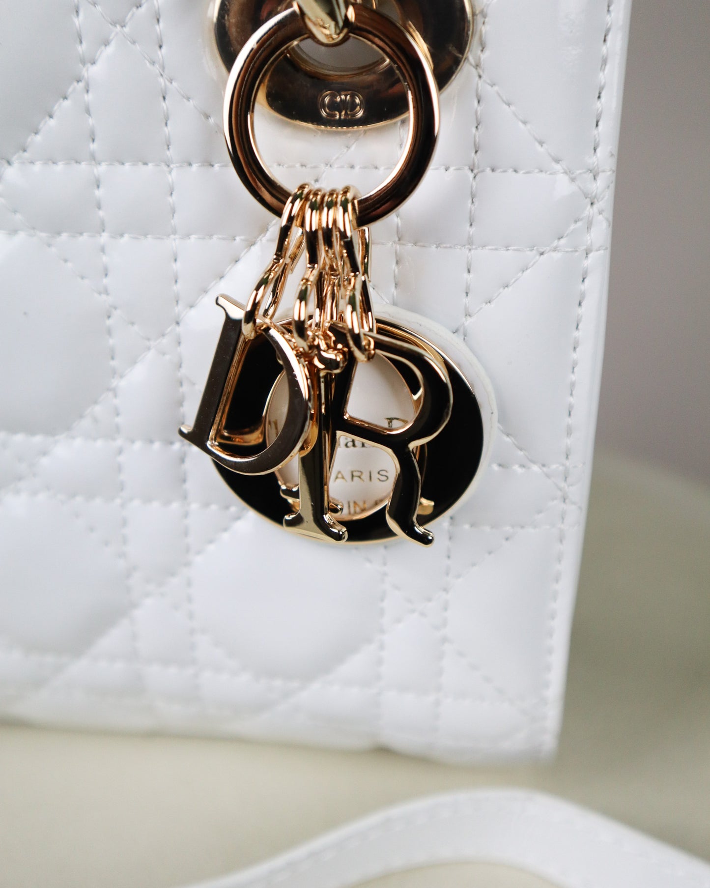 DIOR Borsa mini Lady bianca