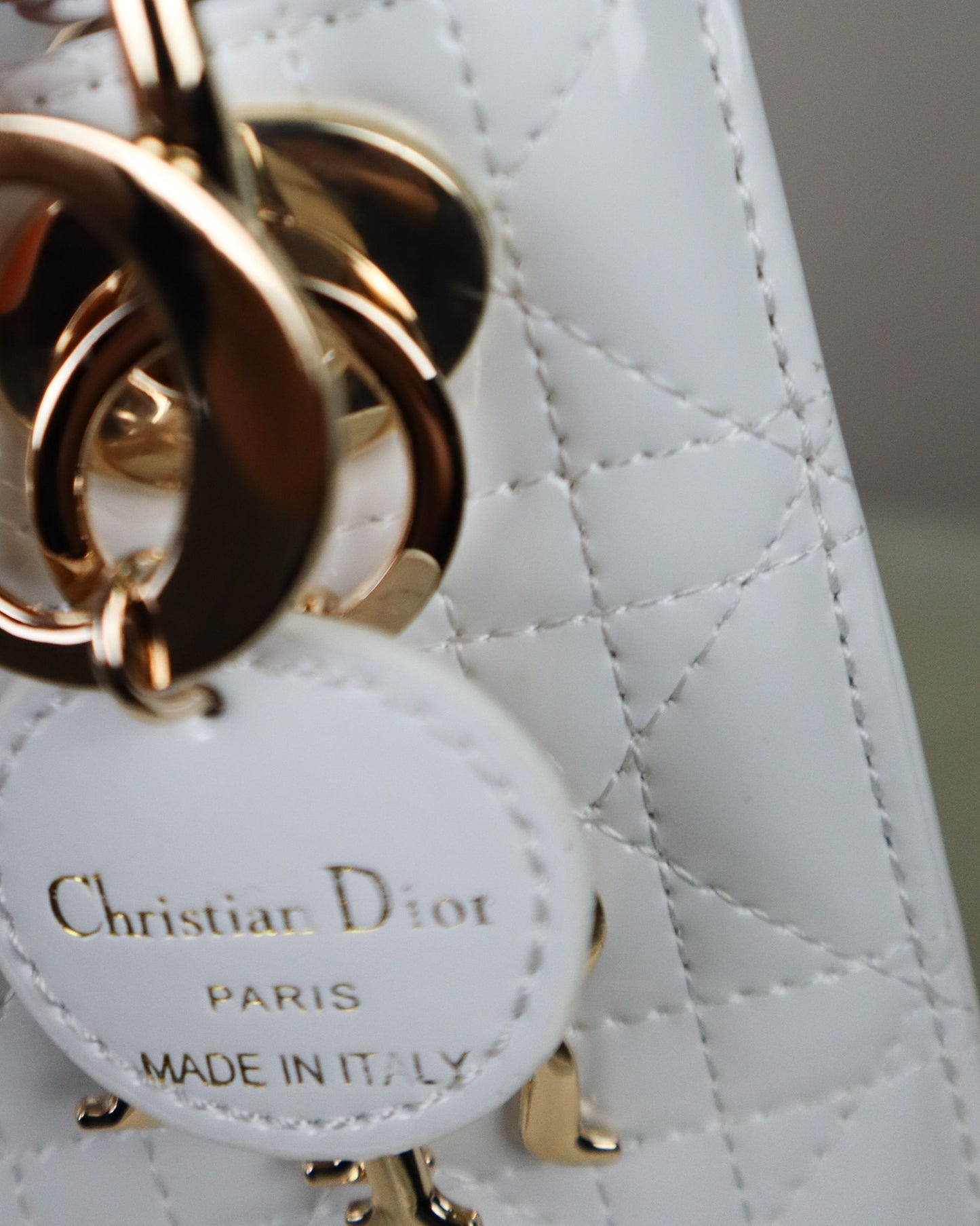 DIOR Borsa mini Lady bianca