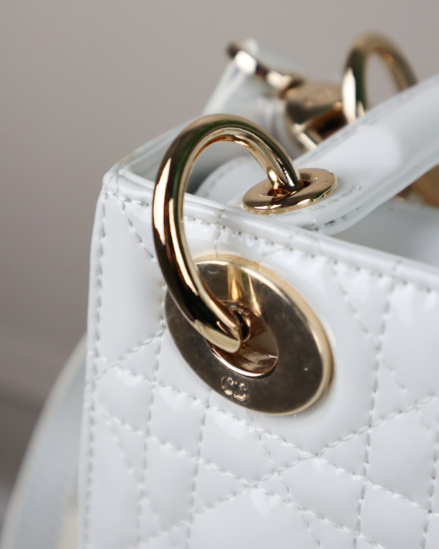 DIOR Borsa mini Lady bianca