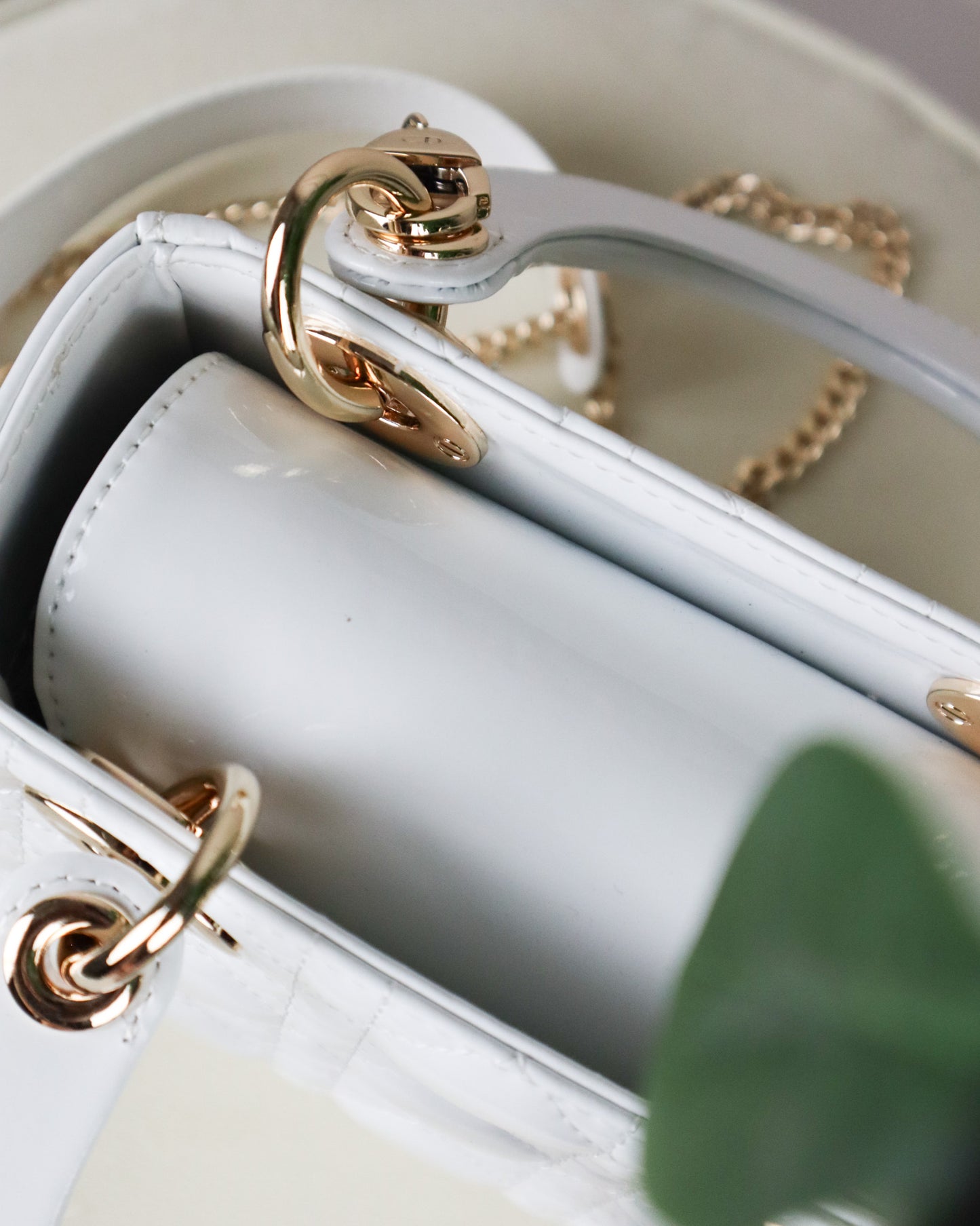 DIOR Borsa mini Lady bianca