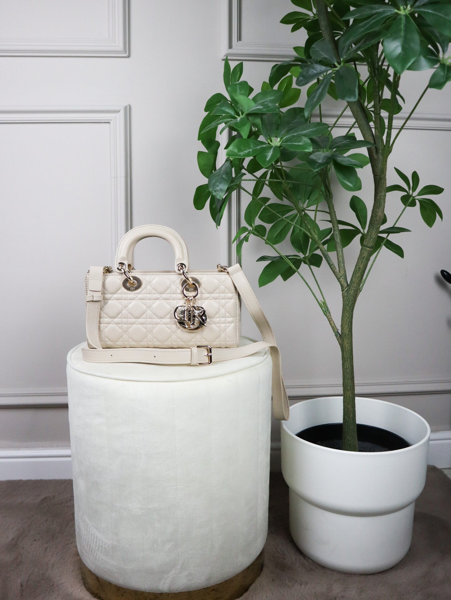 DIOR Borsa piccola Lady D-Joy beige