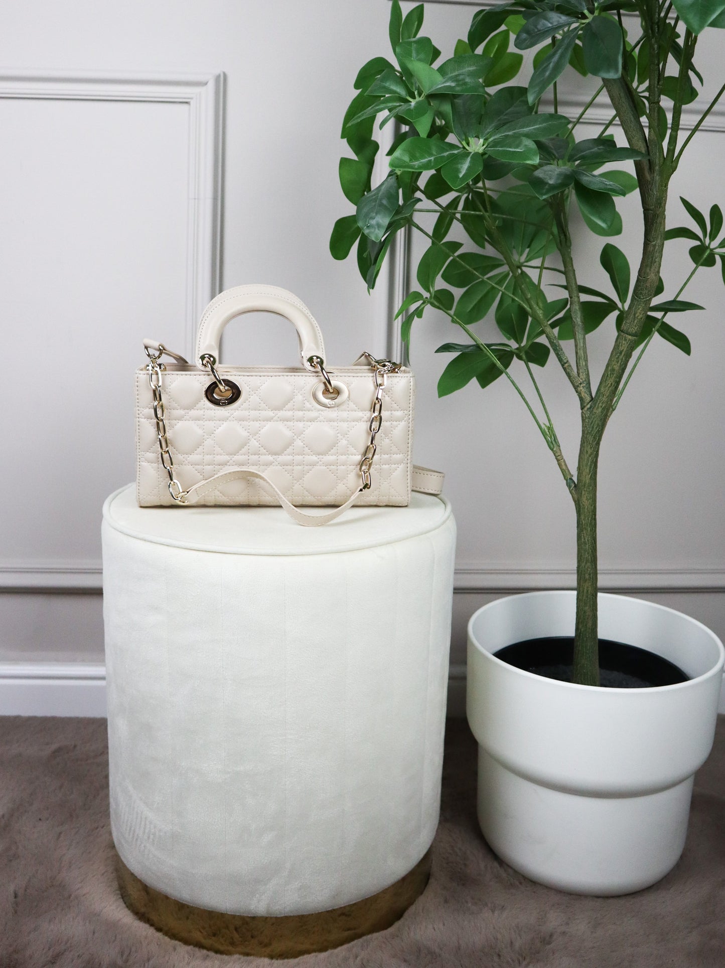 DIOR Borsa piccola Lady D-Joy beige