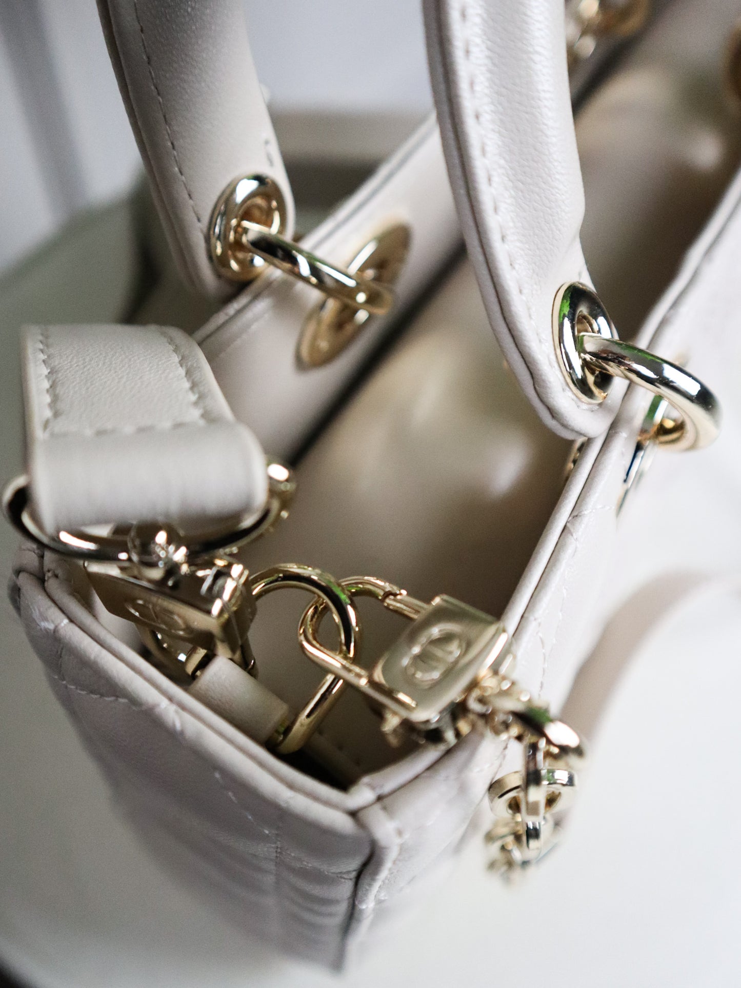 DIOR Borsa piccola Lady D-Joy beige