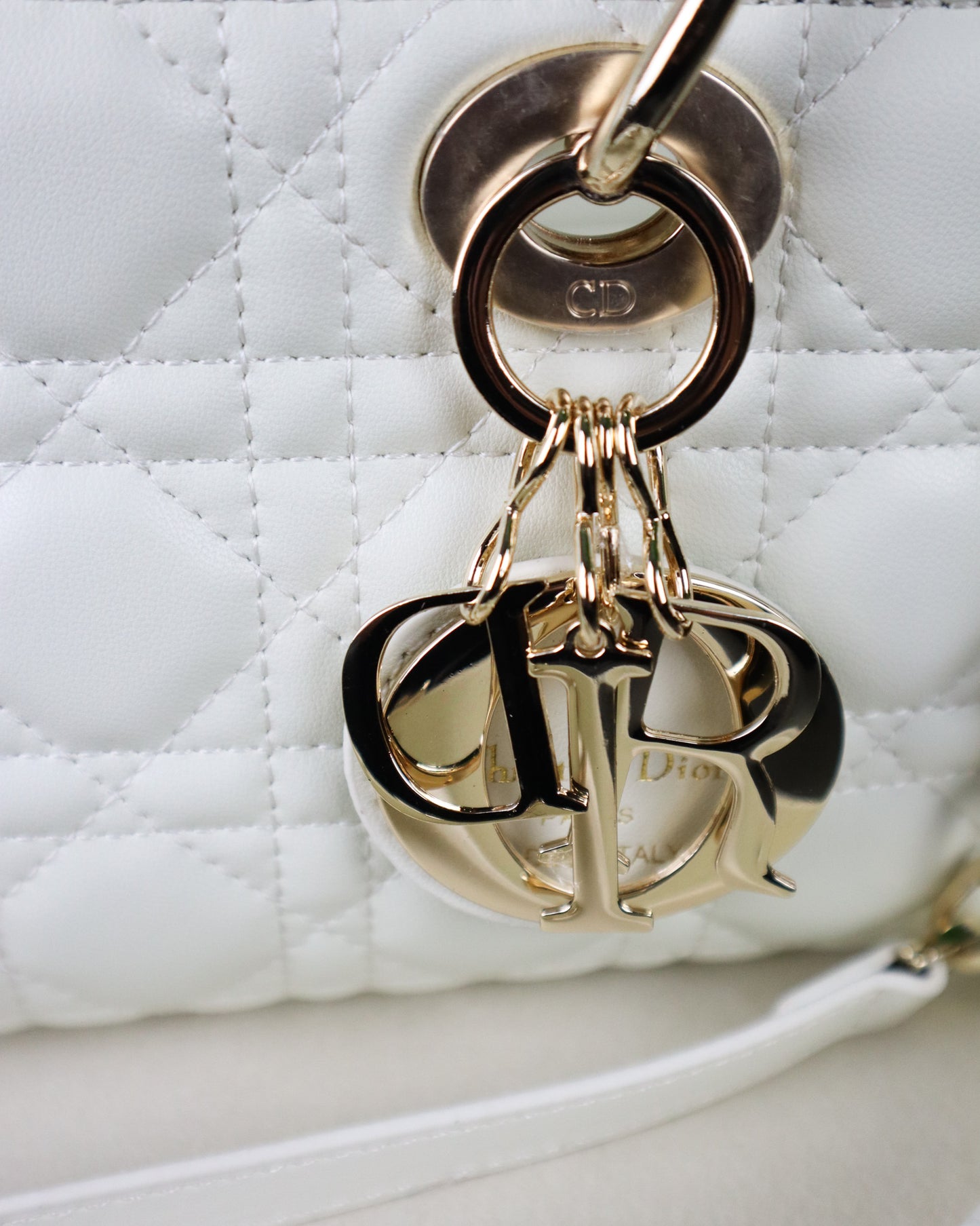 DIOR Borsa piccola Lady D-Joy bianca