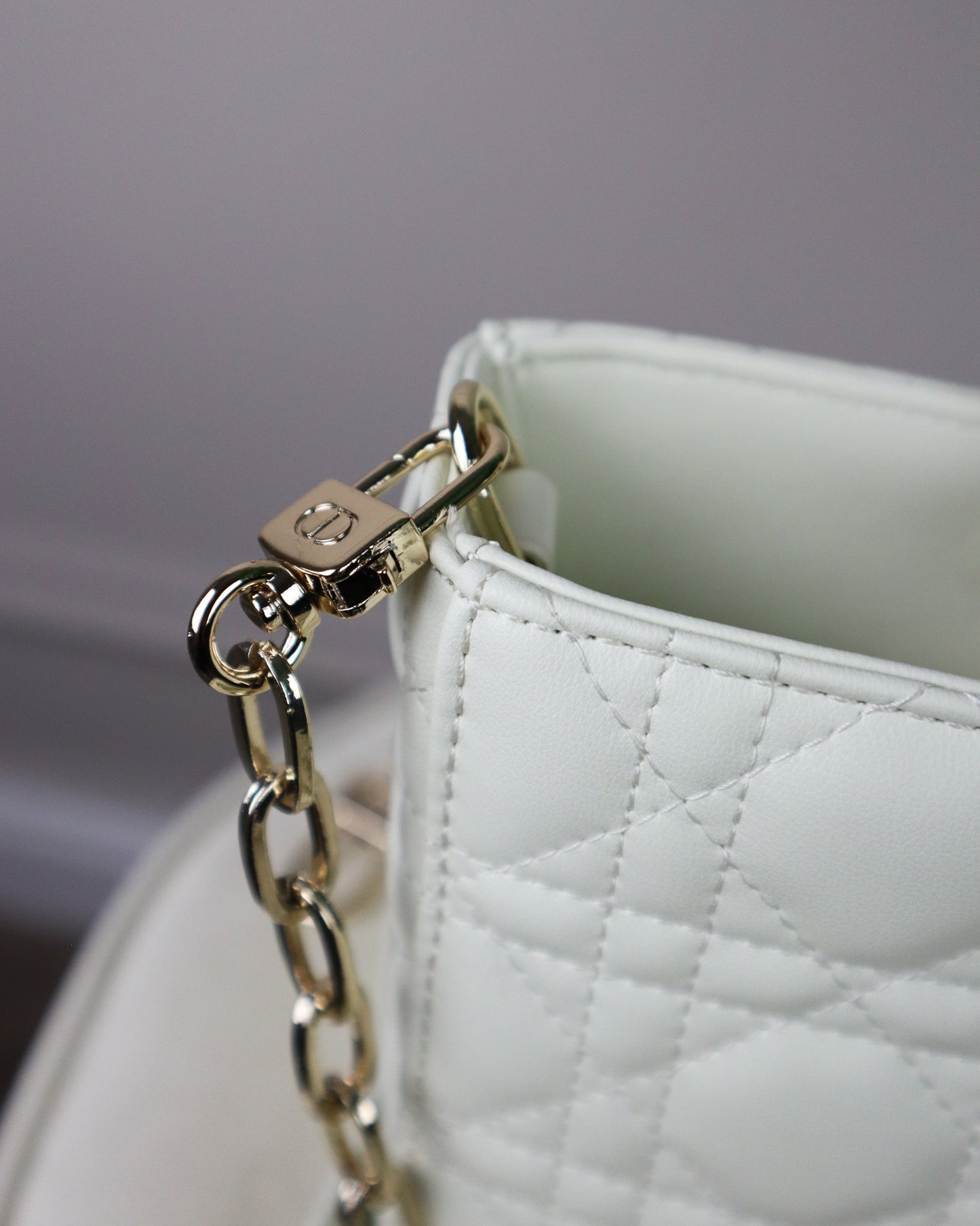 DIOR Borsa piccola Lady D-Joy bianca