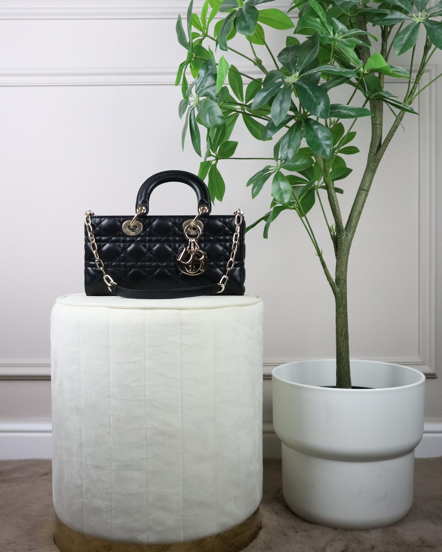 DIOR Borsa piccola Lady D-Joy nera