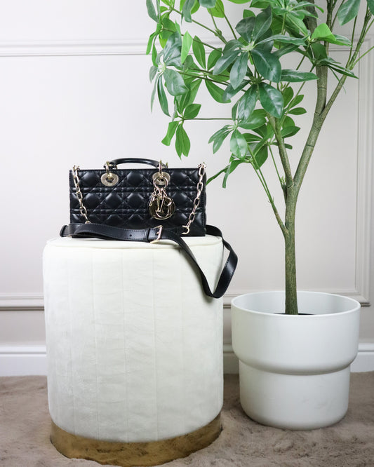 DIOR Borsa piccola Lady D-Joy nera