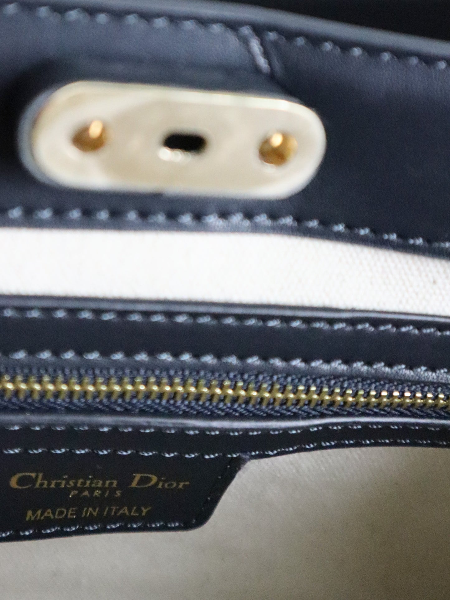 DIOR Oblique Key Bag blu