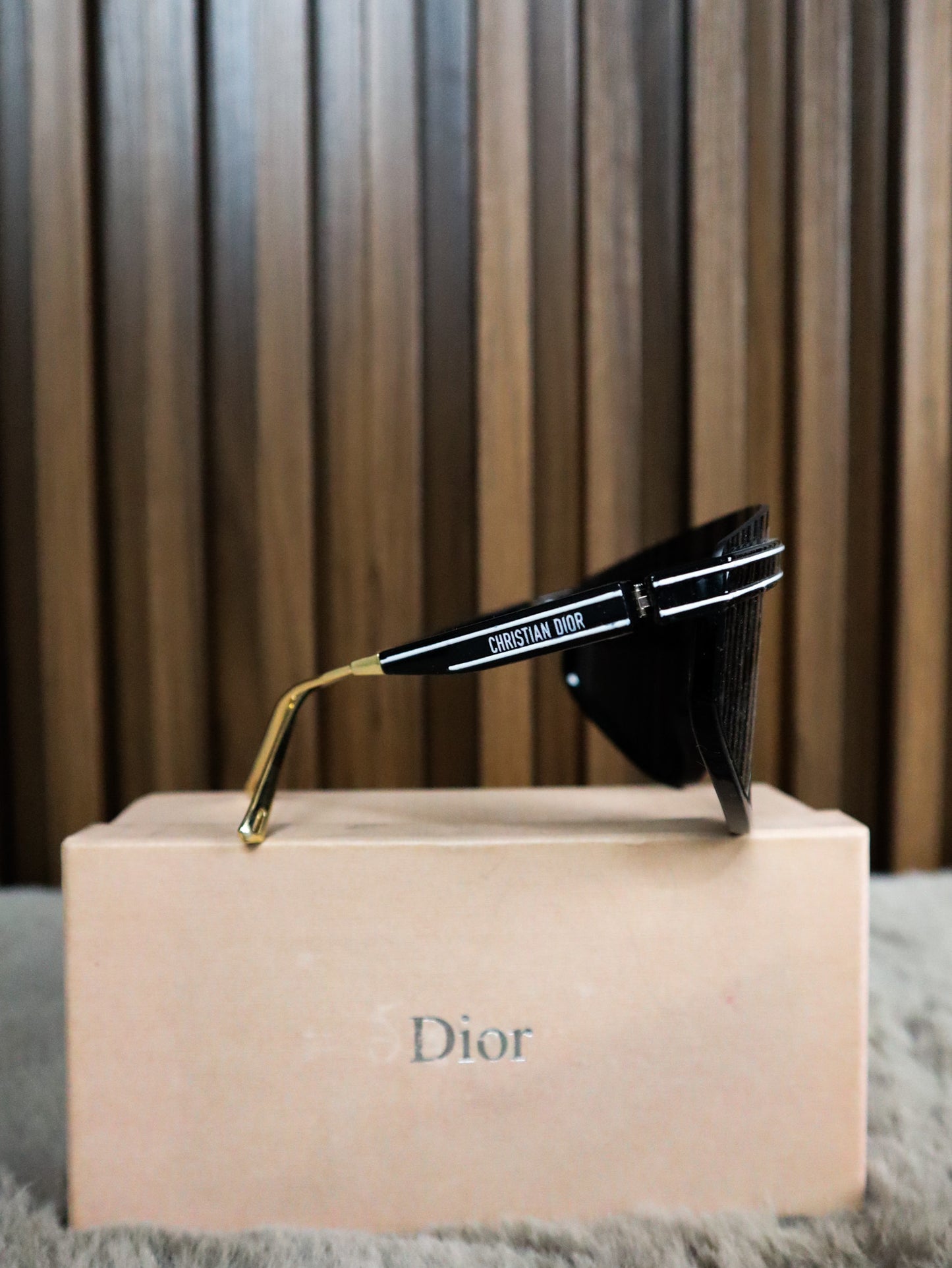 DIOR Occhiali sole mascherina neri