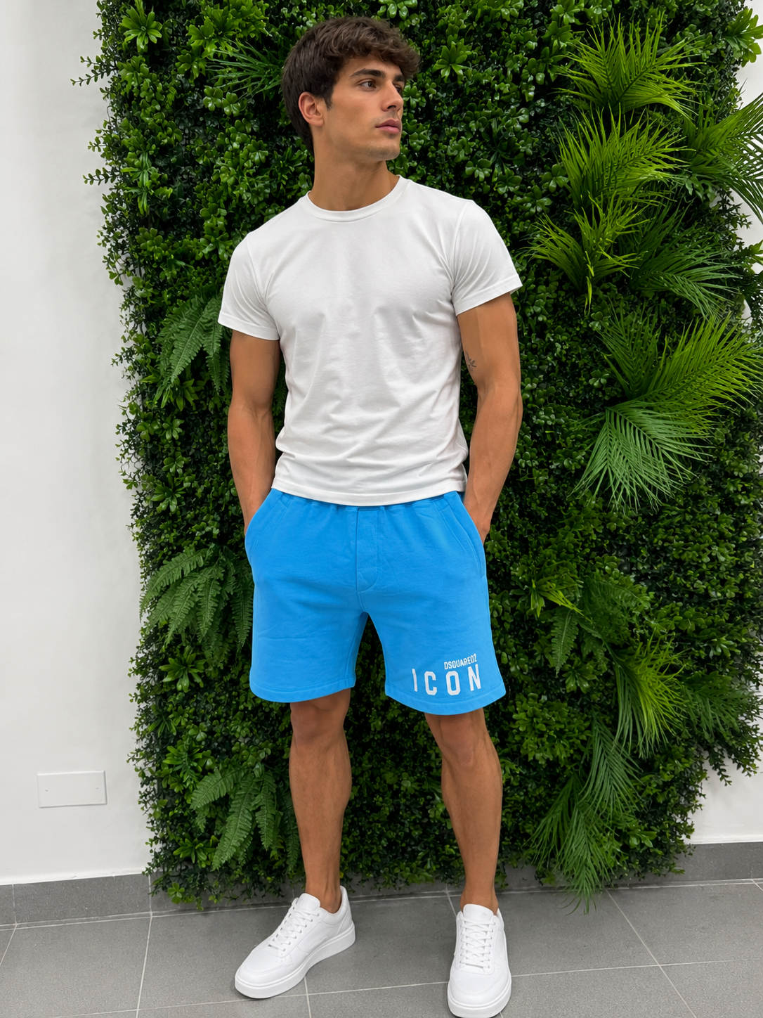 DSQUARED2 Shorts ICON Sweat celeste
