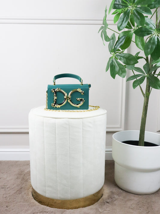Dolce & Gabbana Borsa a Tracolla DG verde petrolio