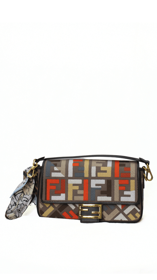 FENDI Borsa Baguette in canvas