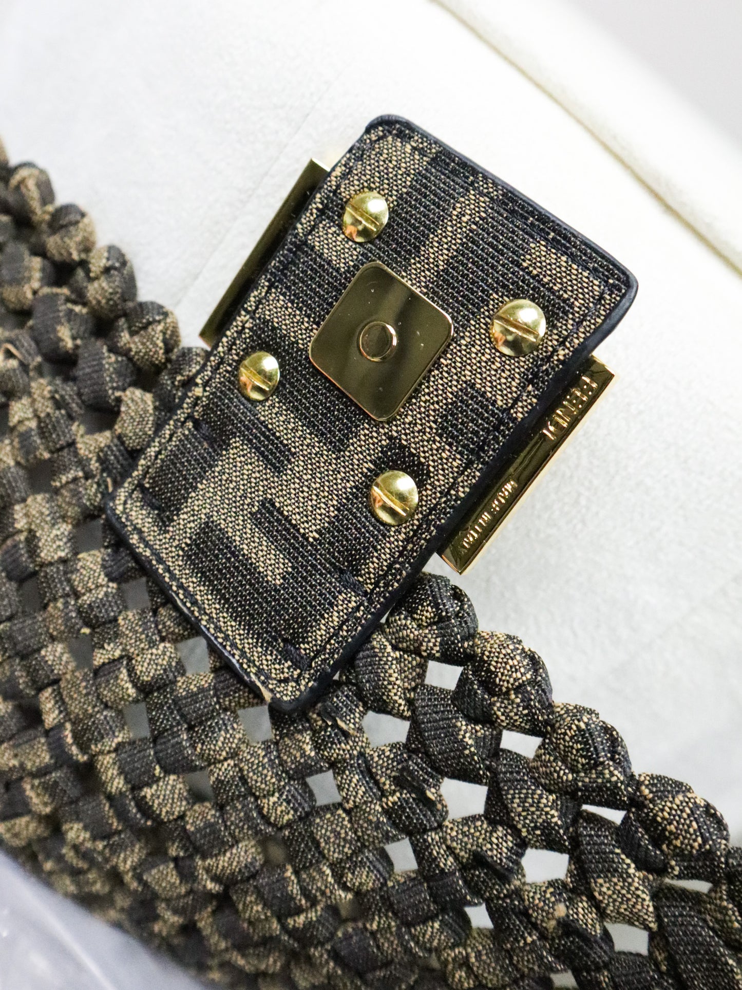 FENDI Borsa Baguette woven fabric