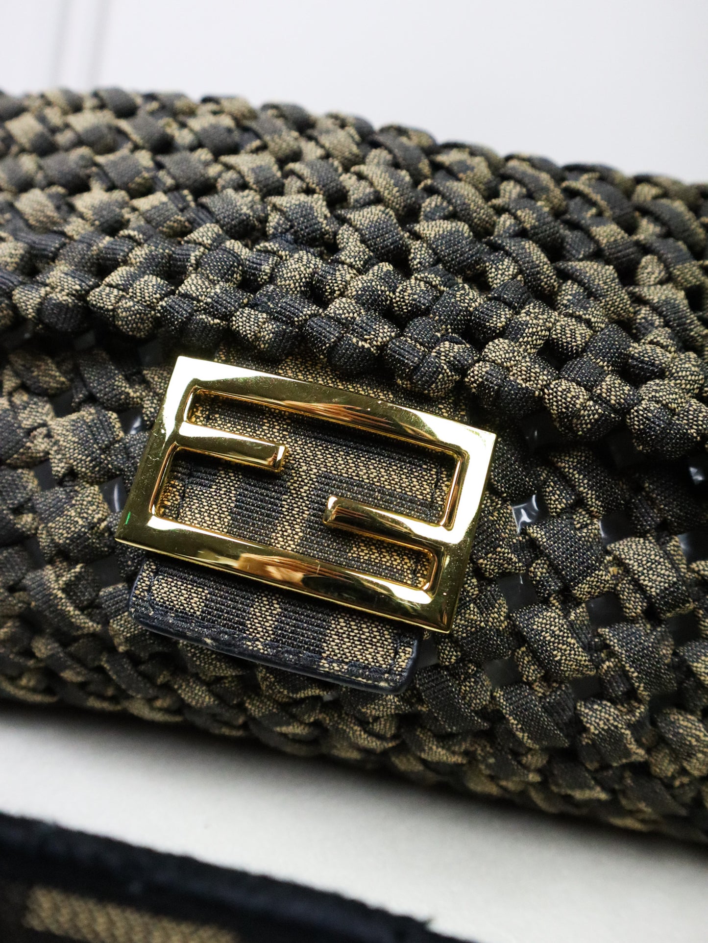 FENDI Borsa Baguette woven fabric
