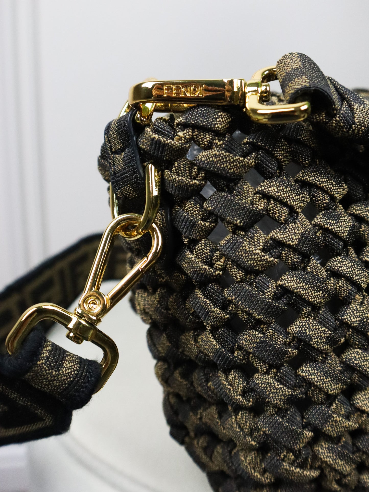 FENDI Borsa Baguette woven fabric