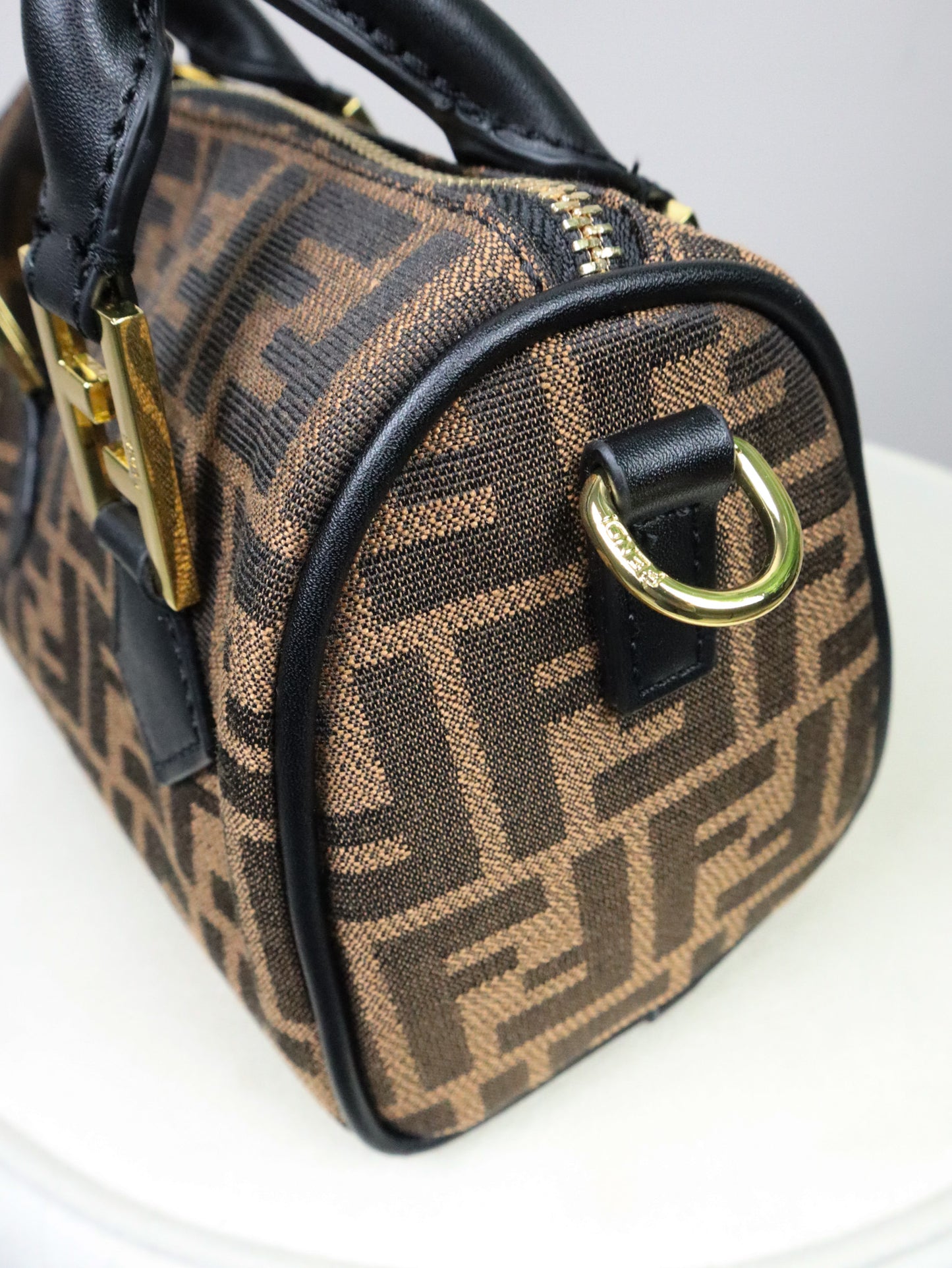FENDI Borsa Zucca FF Mini Boston