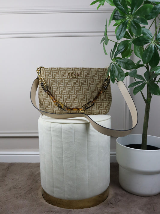 FENDI Borsa a mano Fendi O'Lock beige