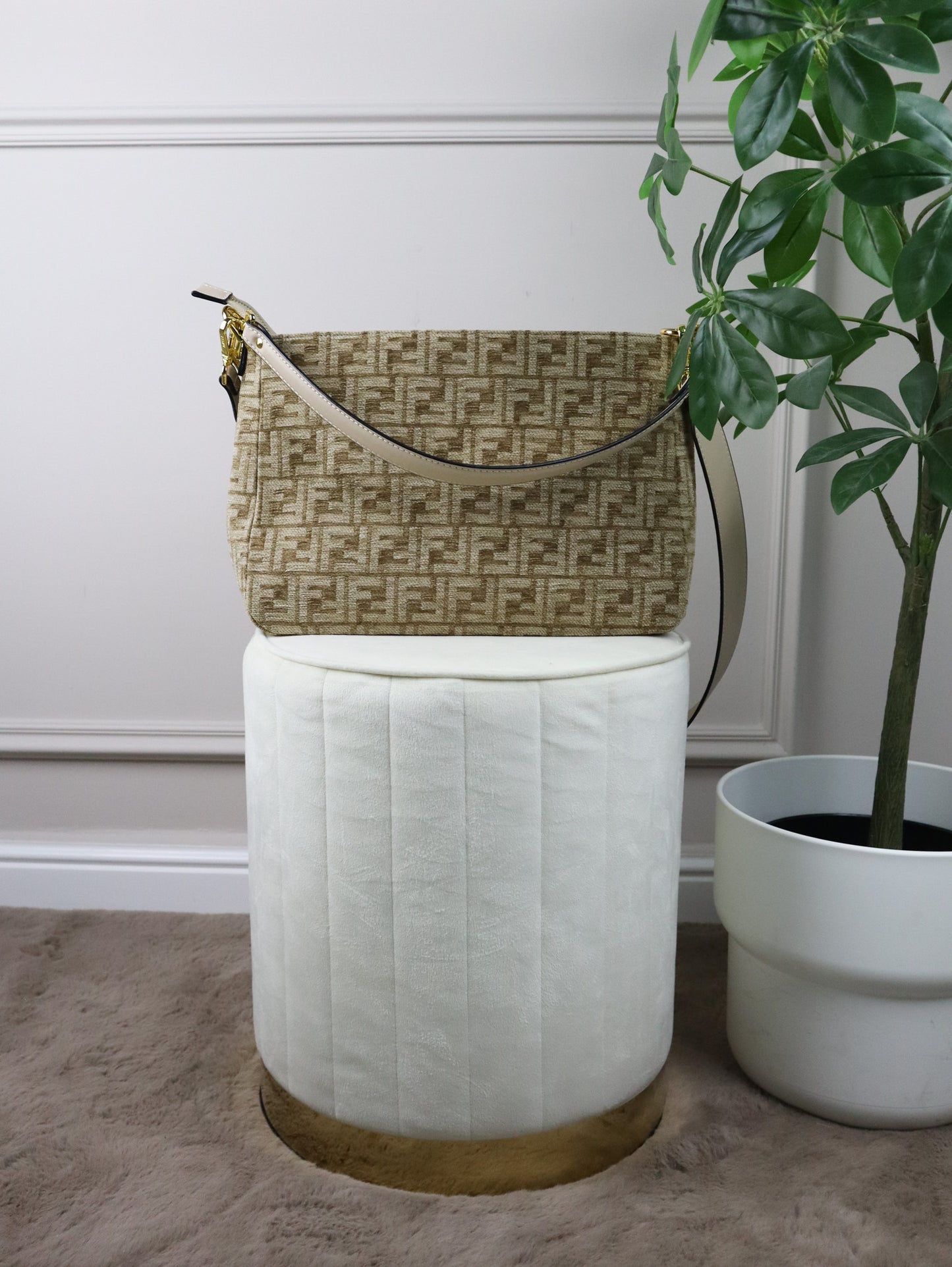 FENDI Borsa a mano Fendi O'Lock beige