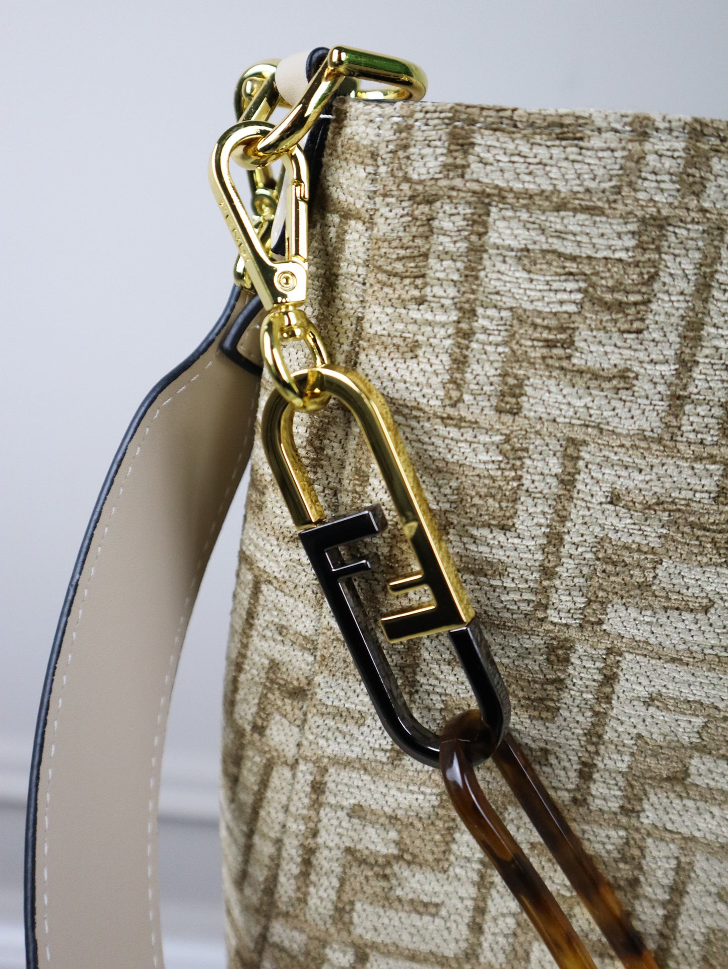 FENDI Borsa a mano Fendi O'Lock beige