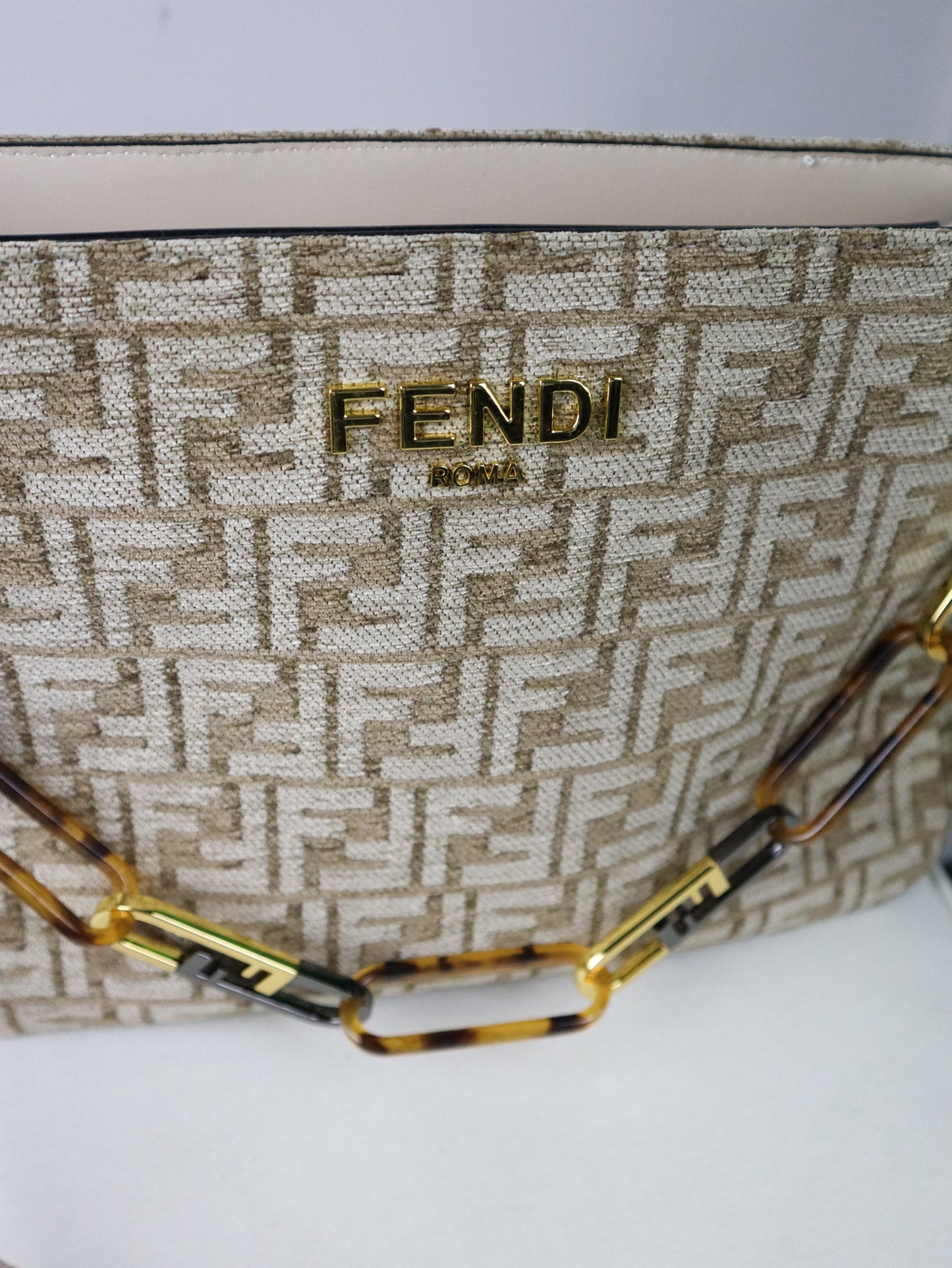 FENDI Borsa a mano Fendi O'Lock beige