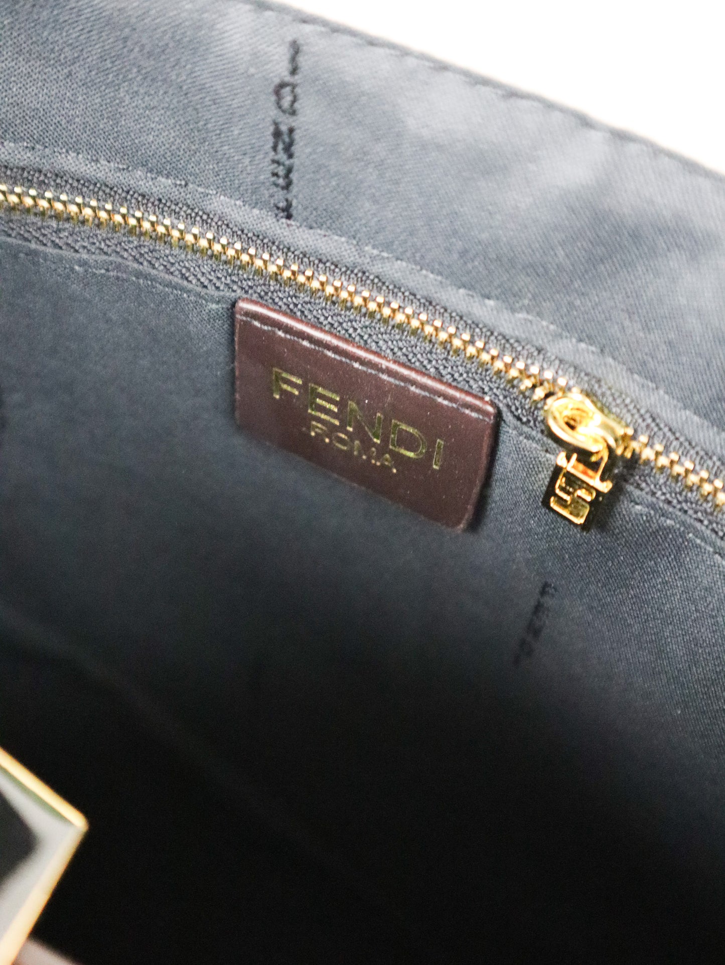 FENDI Borsa a spalla in tela con motivo Zucca XX secolo