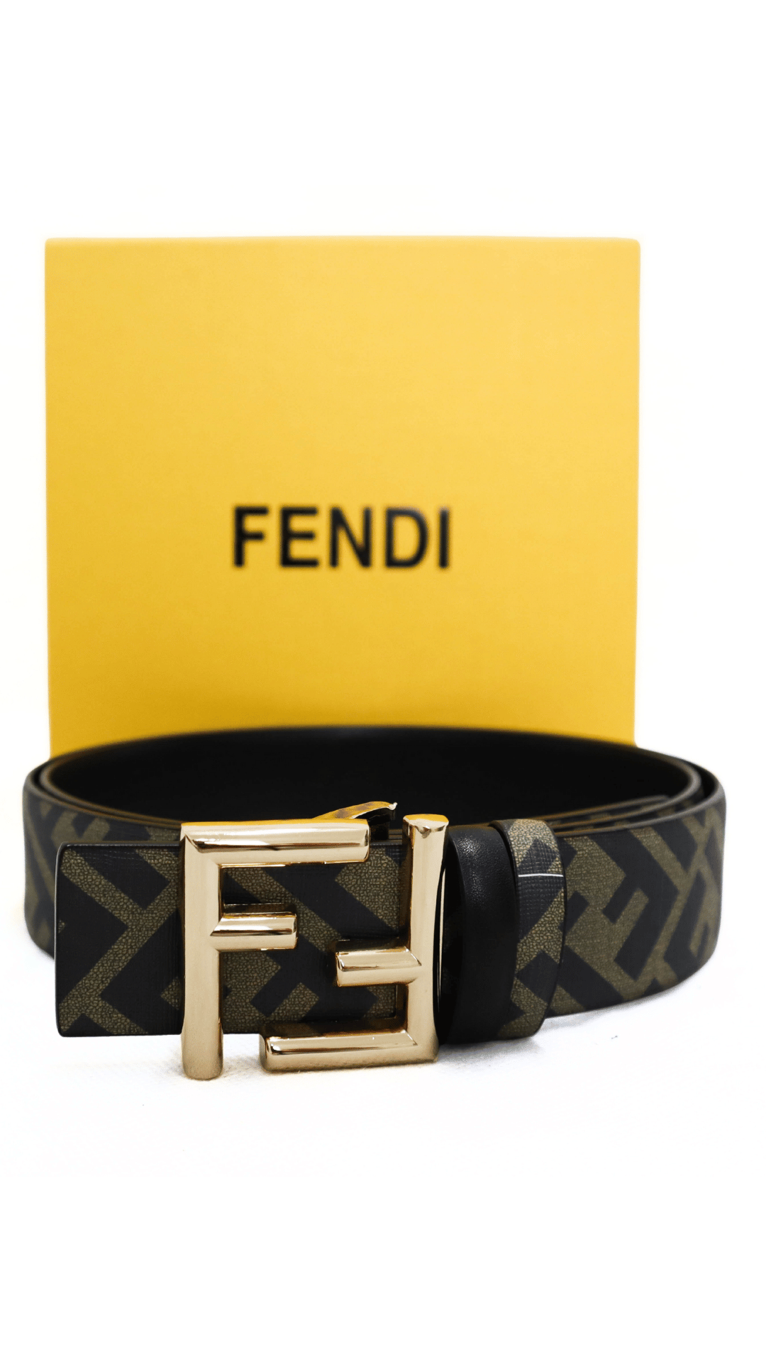 FENDI Cintura reversibile Squared FF