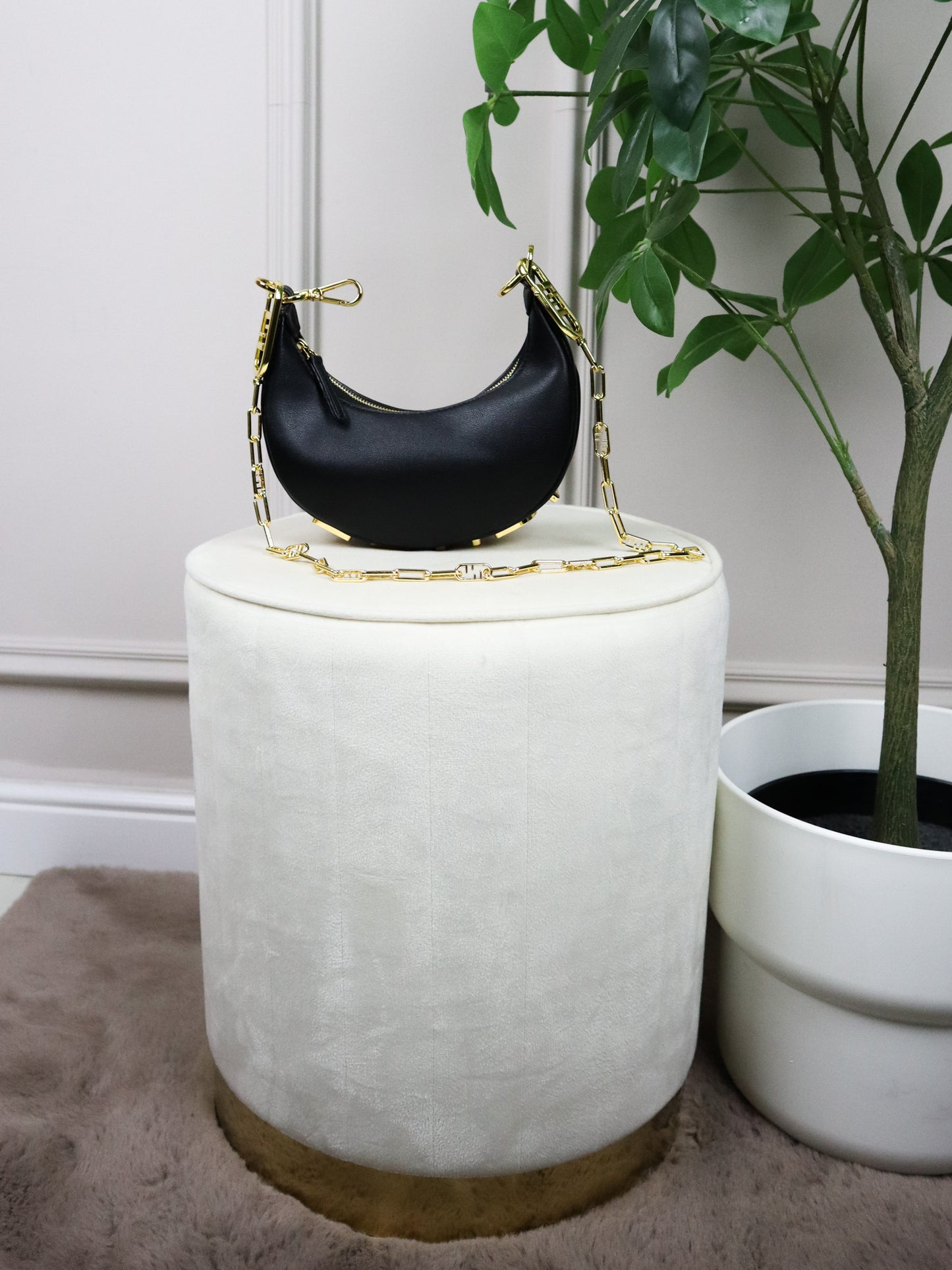 FENDI Fendigraphy small shoulder bag nera