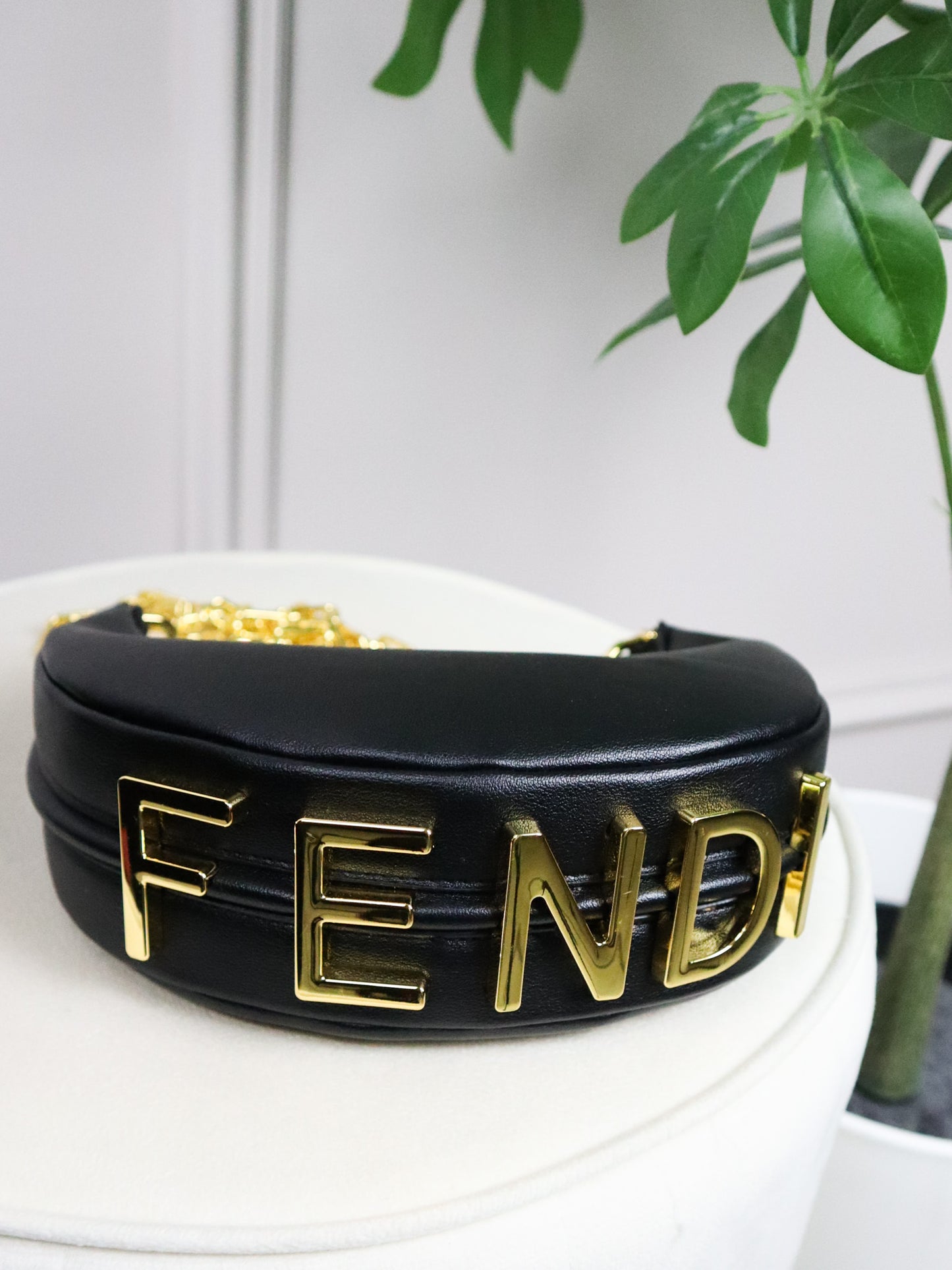 FENDI Fendigraphy small shoulder bag nera