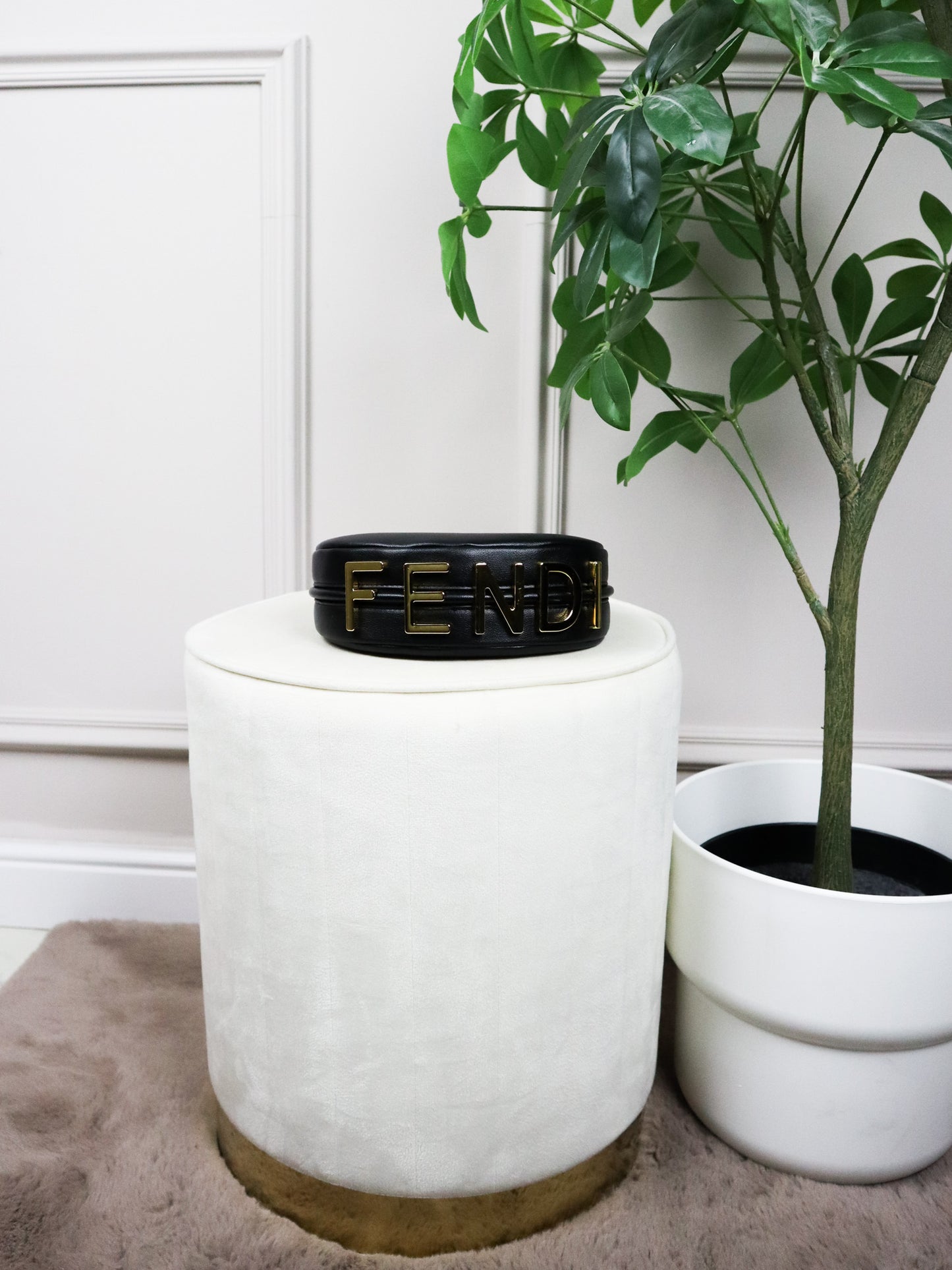 FENDI Fendigraphy small shoulder bag nera