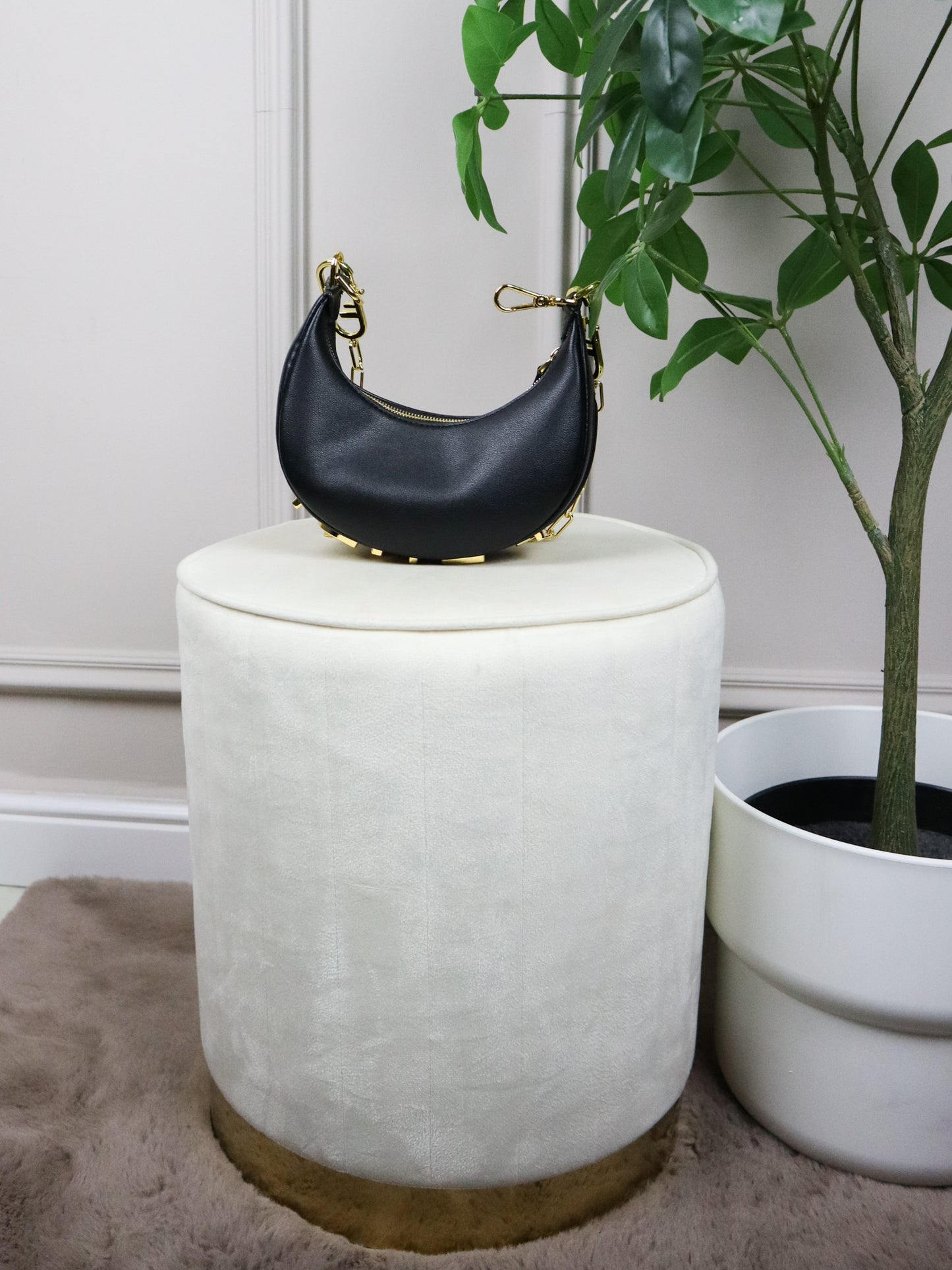 FENDI Fendigraphy small shoulder bag nera