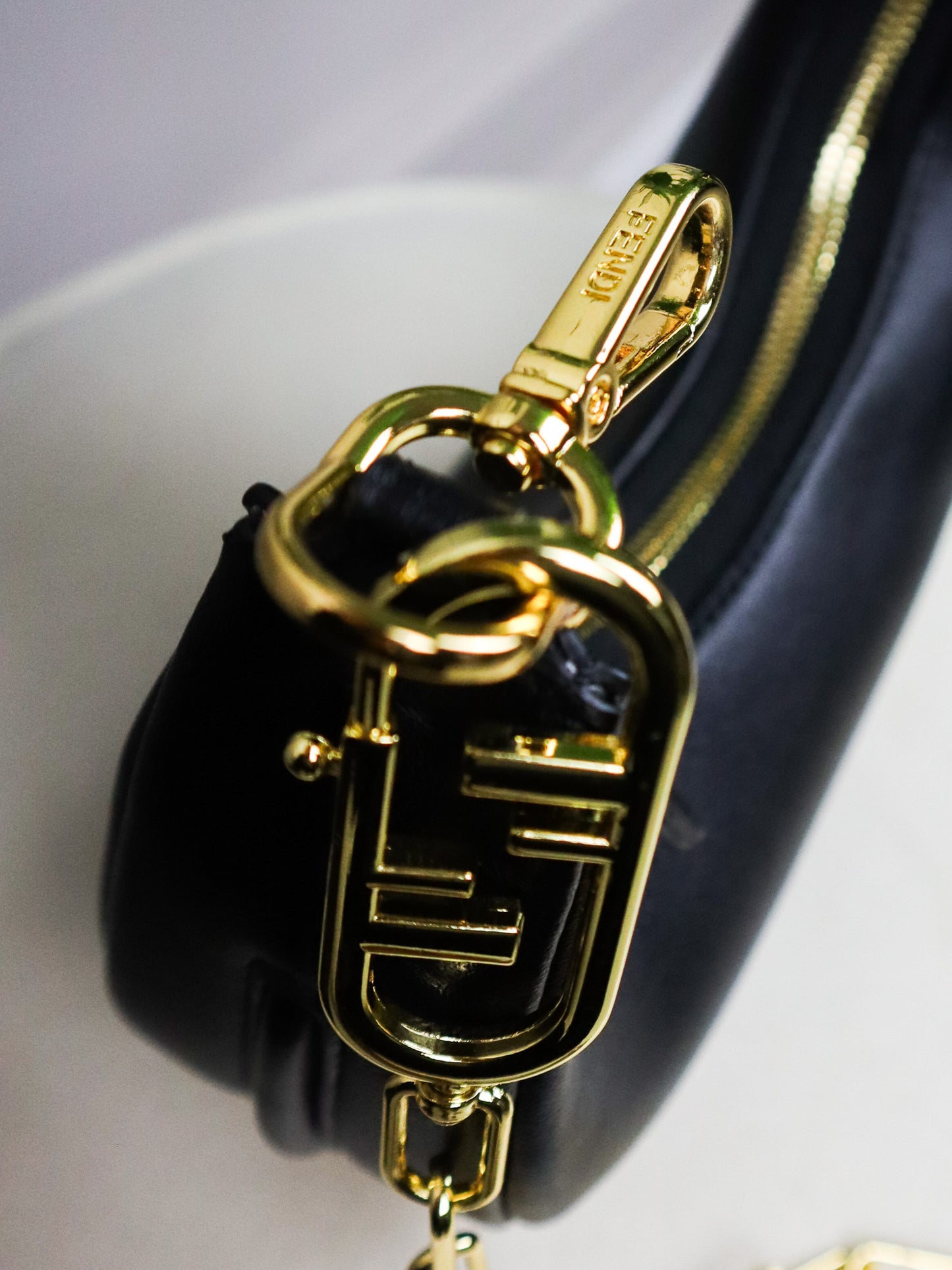 FENDI Fendigraphy small shoulder bag nera