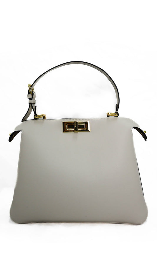 FENDI Borsa Peekaboo bianca