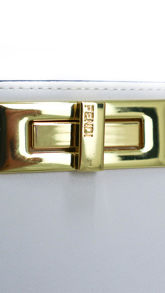 FENDI Borsa Peekaboo bianca