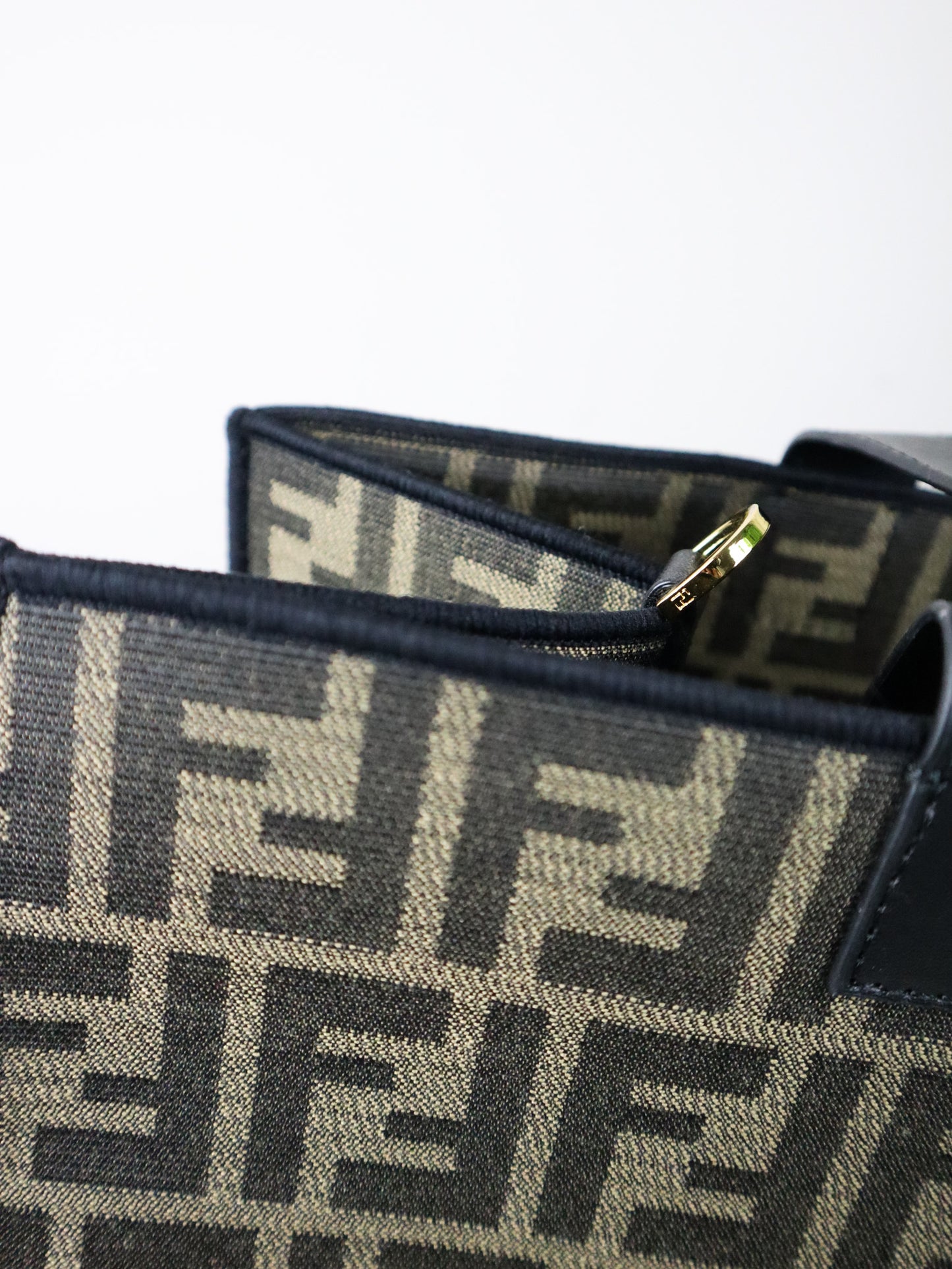 FENDI Shopper FF Jacquard Tessuto Multicolor