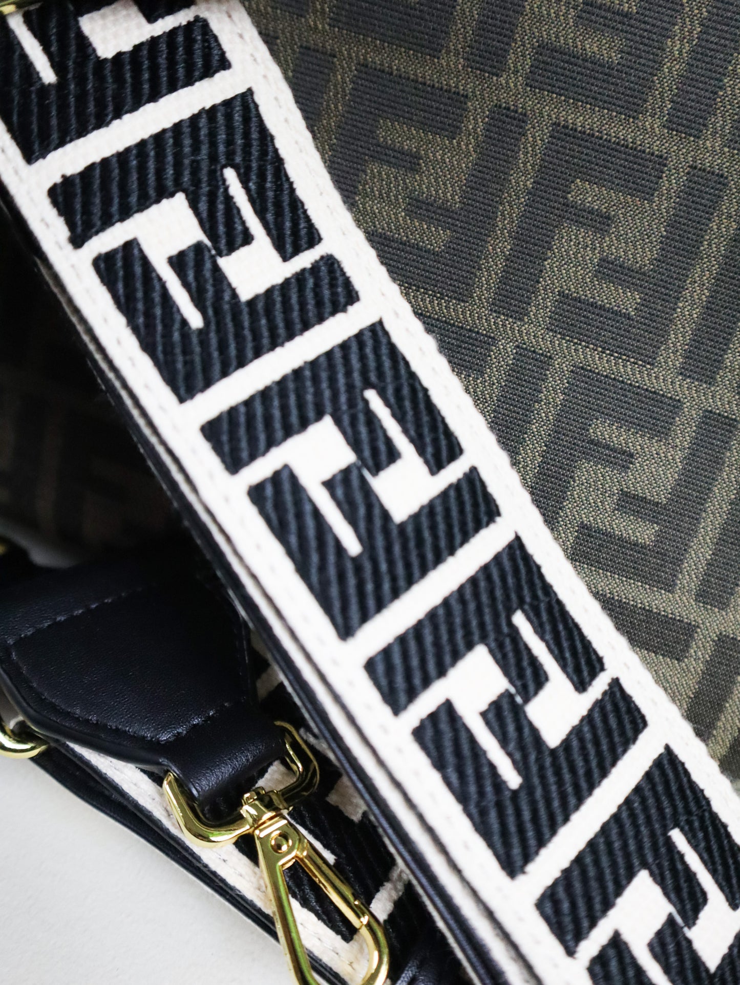 FENDI Shopper FF Jacquard Tessuto Multicolor