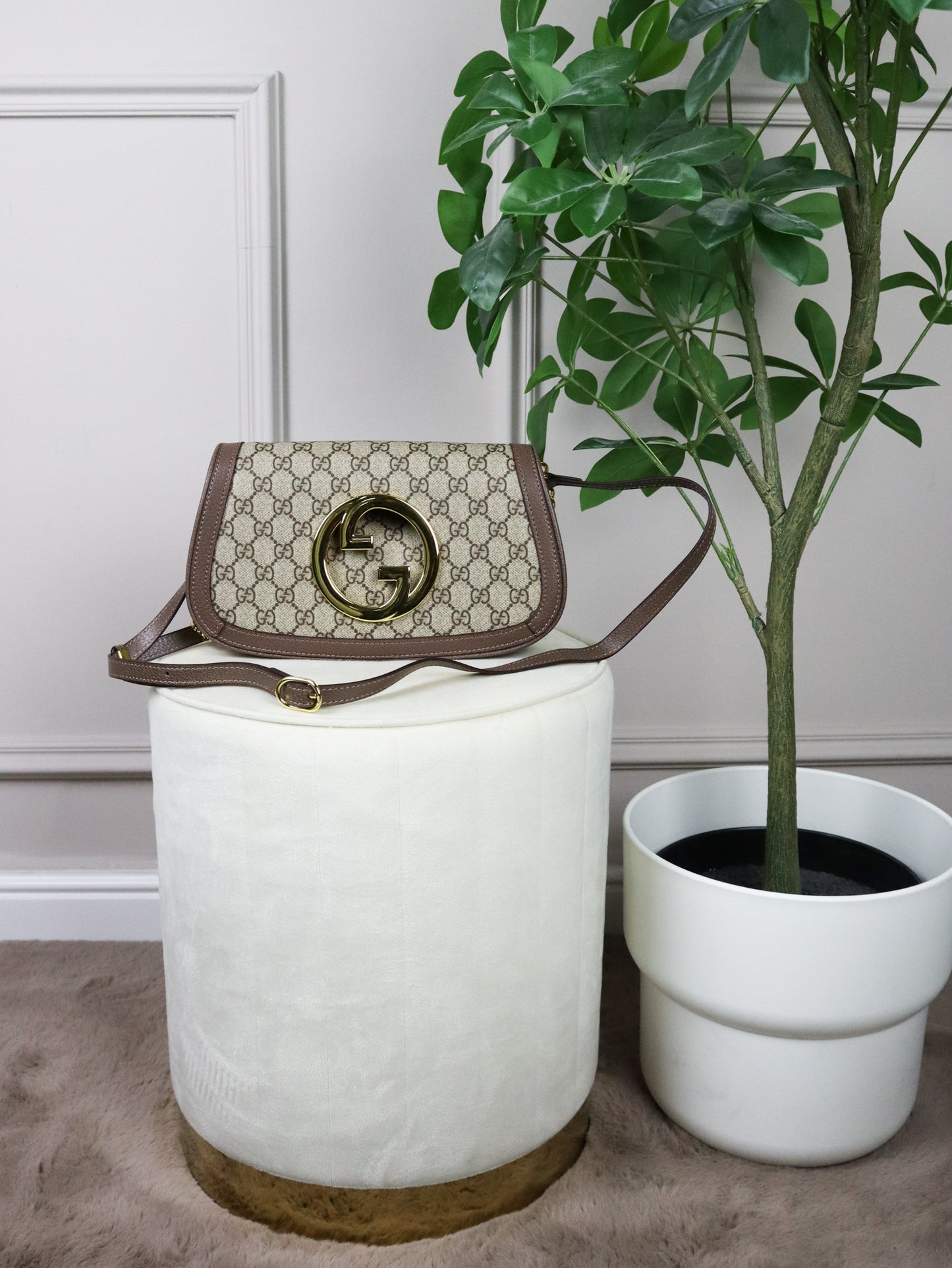 GUCCI Borsa GG Supreme Blondie Shoulder