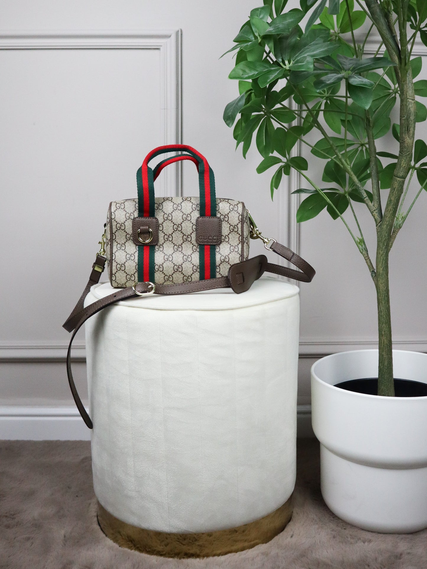 GUCCI Borsa Mini GG beige e marrone