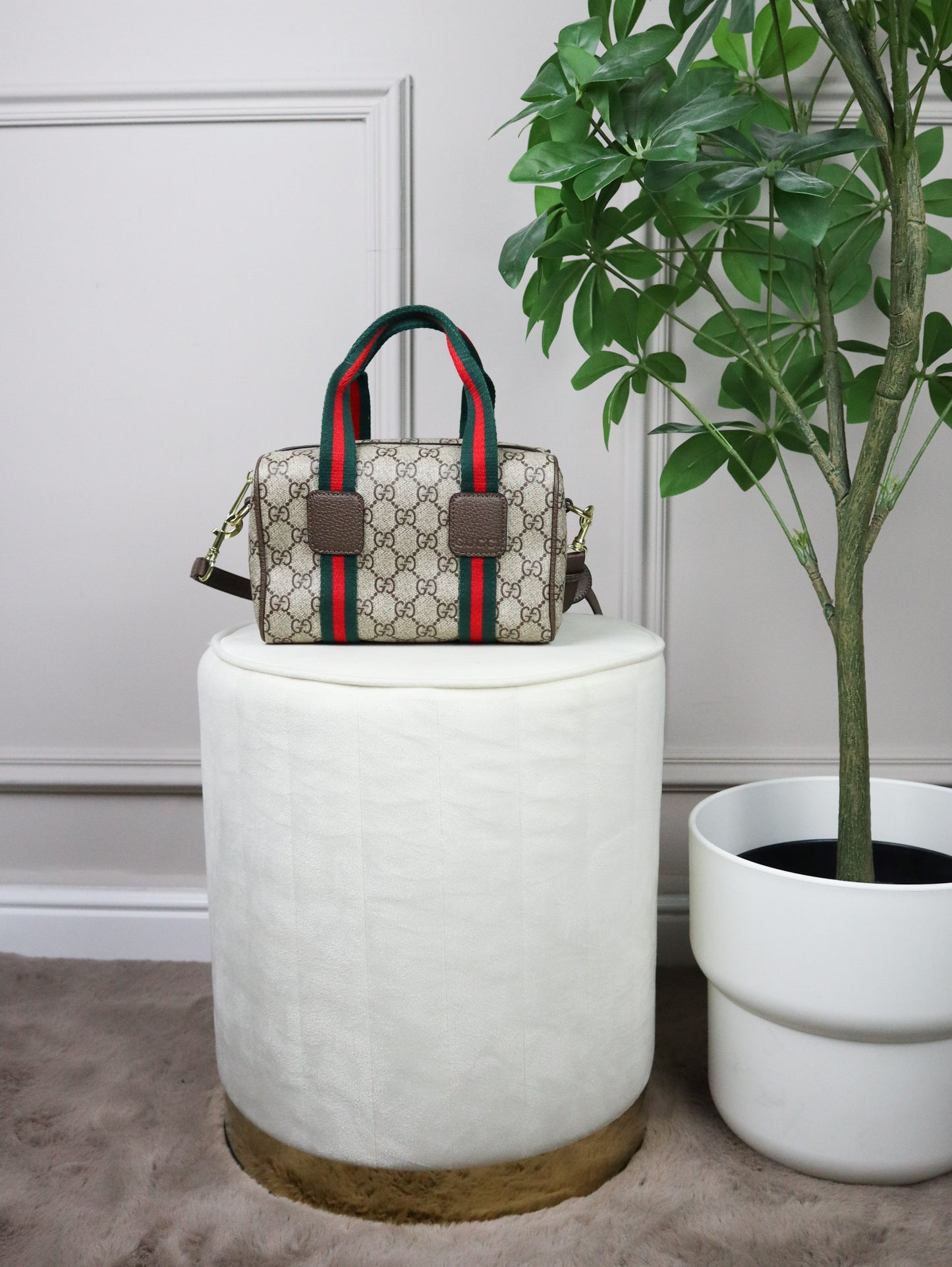 GUCCI Borsa Mini GG beige e marrone