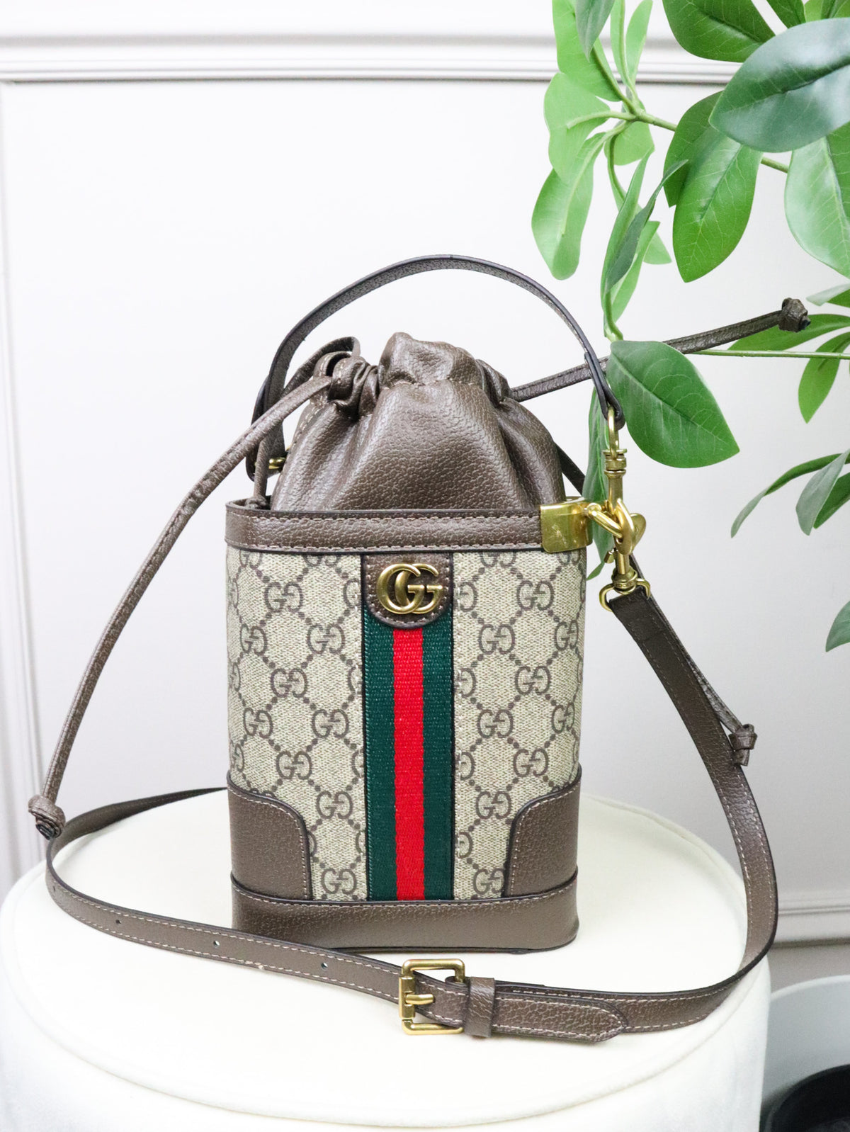 GUCCI Borsa Ophidia GG Supreme Mini Bucket