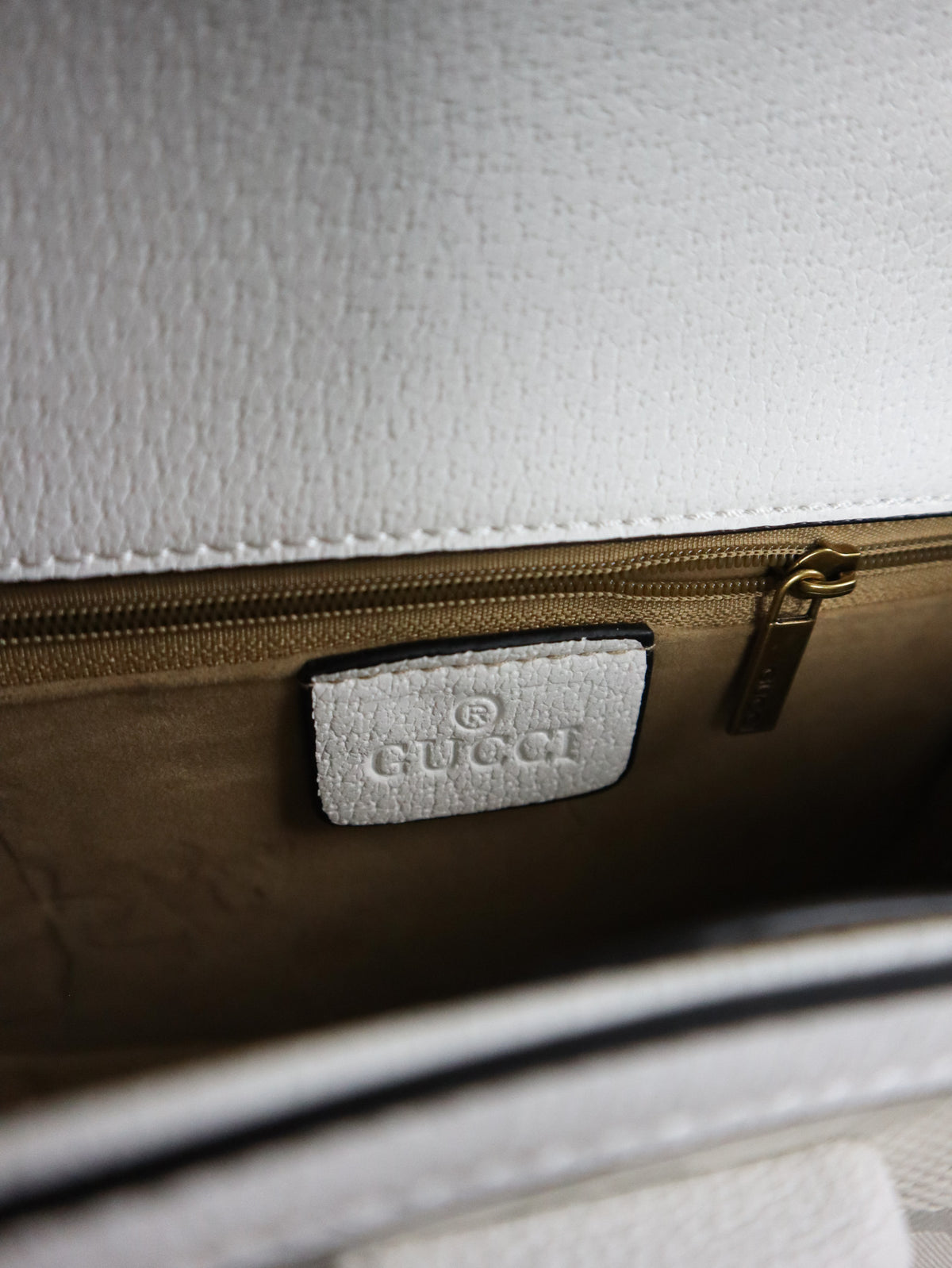 GUCCI Borsa Tote In Bambù bianca