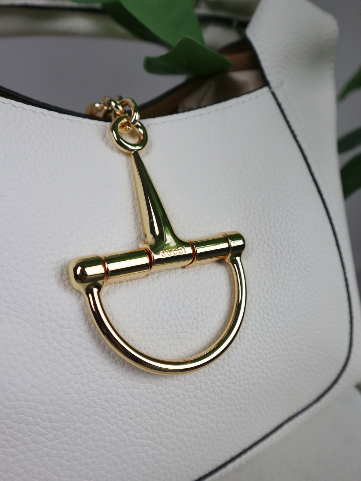 GUCCI Borsa a spalla Softbit misura maxi bianca