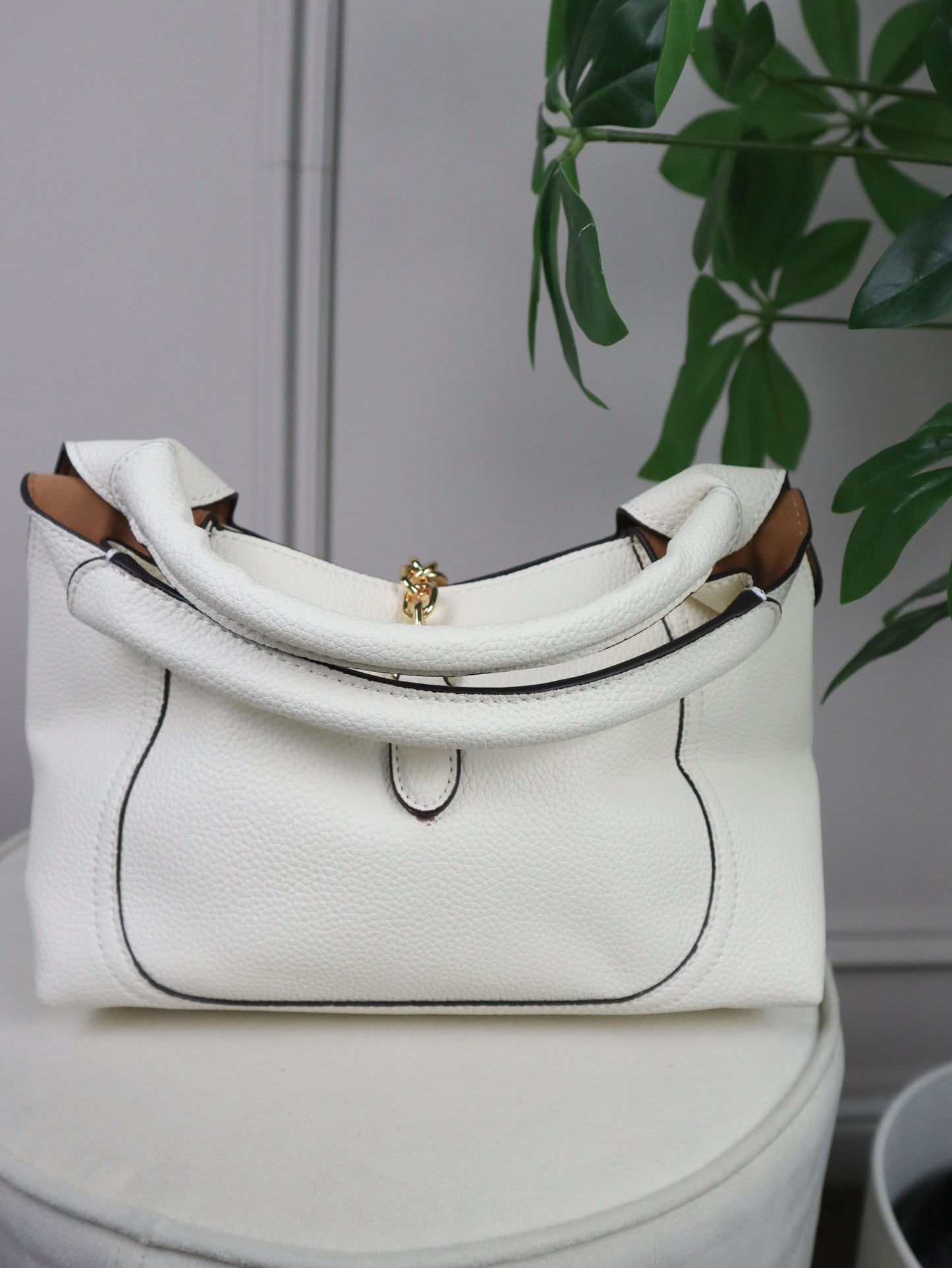 GUCCI Borsa a spalla Softbit misura maxi bianca
